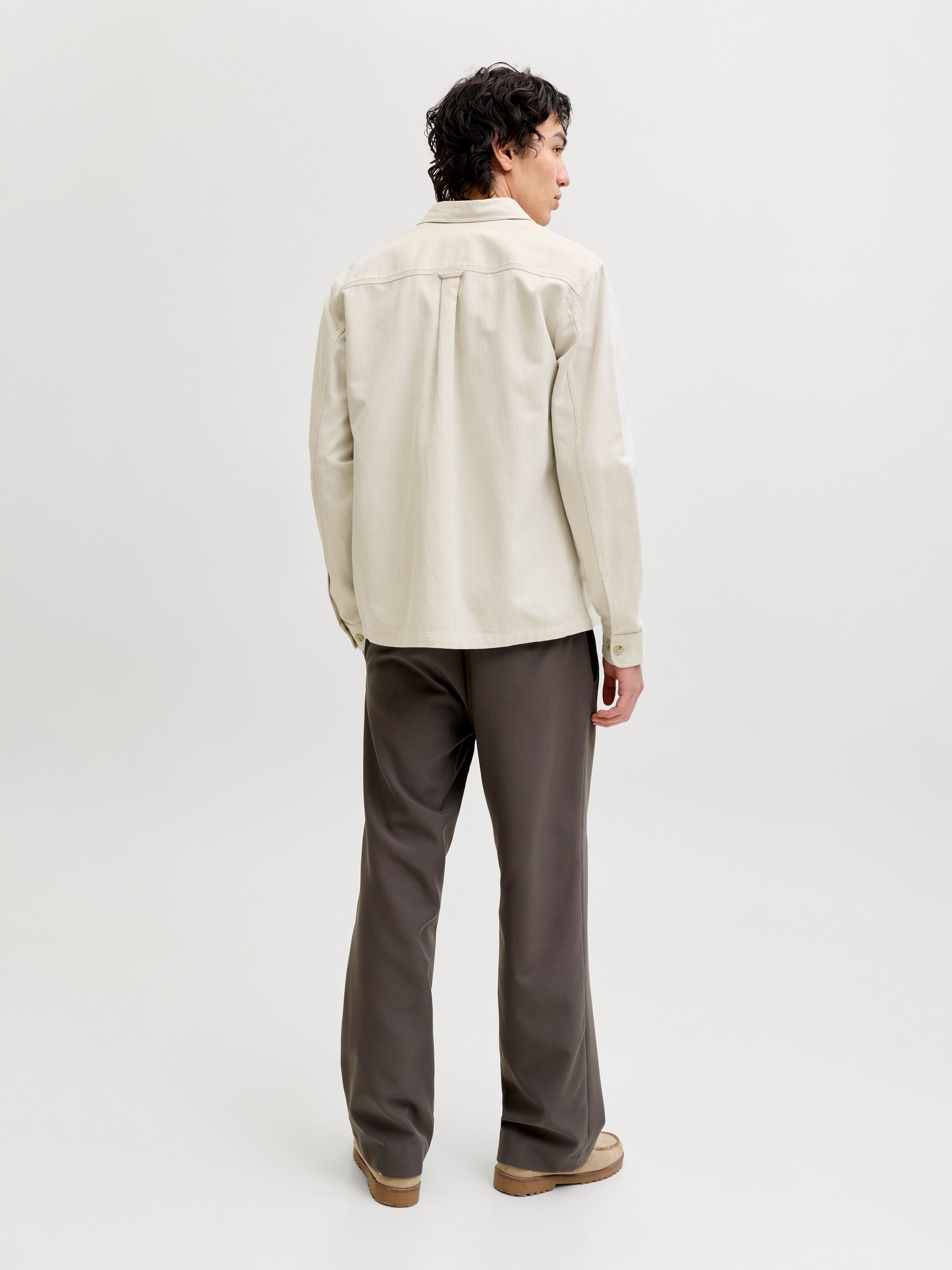 Jack & Jones Langarmhemd »JPRBLURAYLE LINEN BL. SOLID LS SHIRT SN«