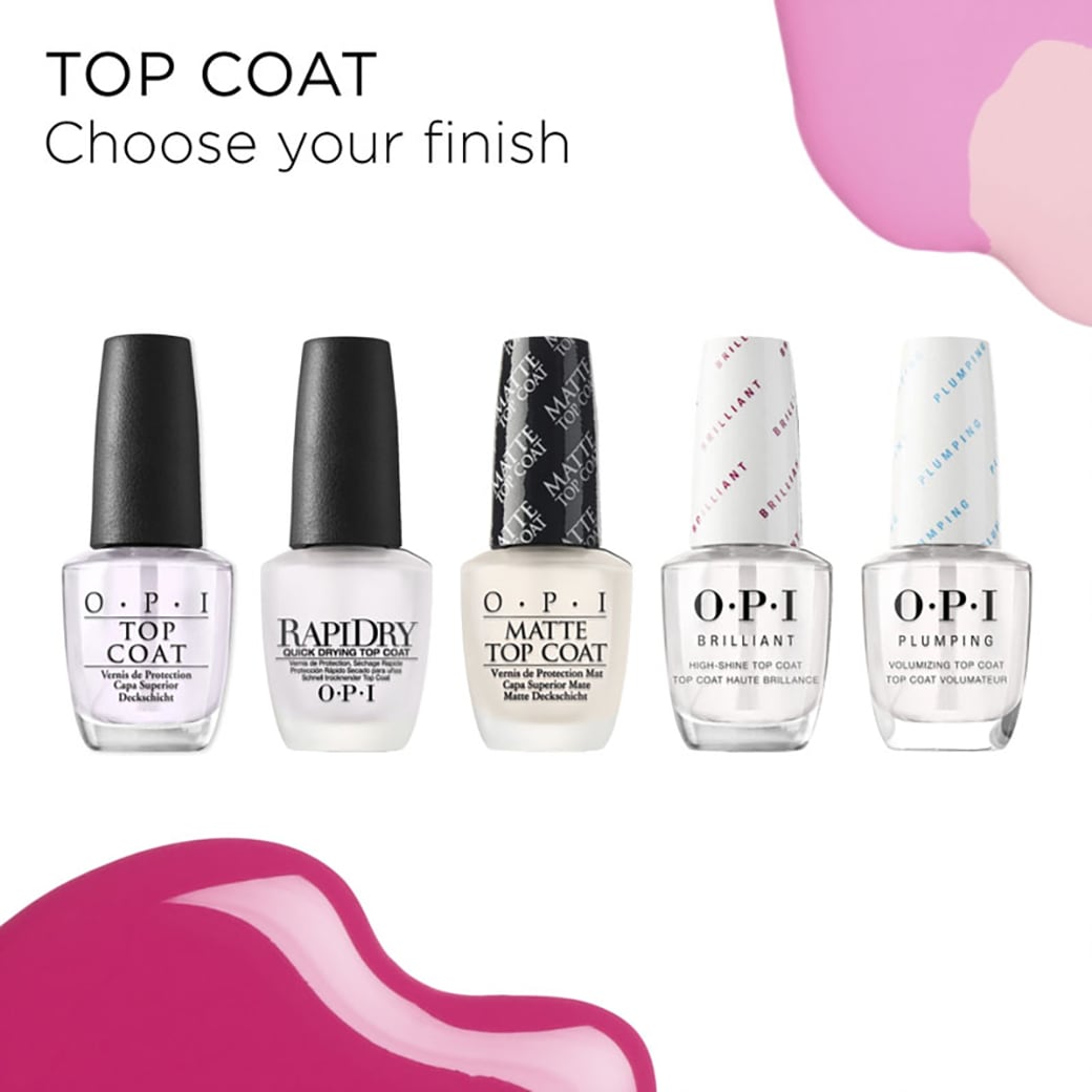 OPI Überlack »Nail Lacquer Top Coat« maximaler Glanz, Schutz & längerer Halt für jede OPI Maniküre