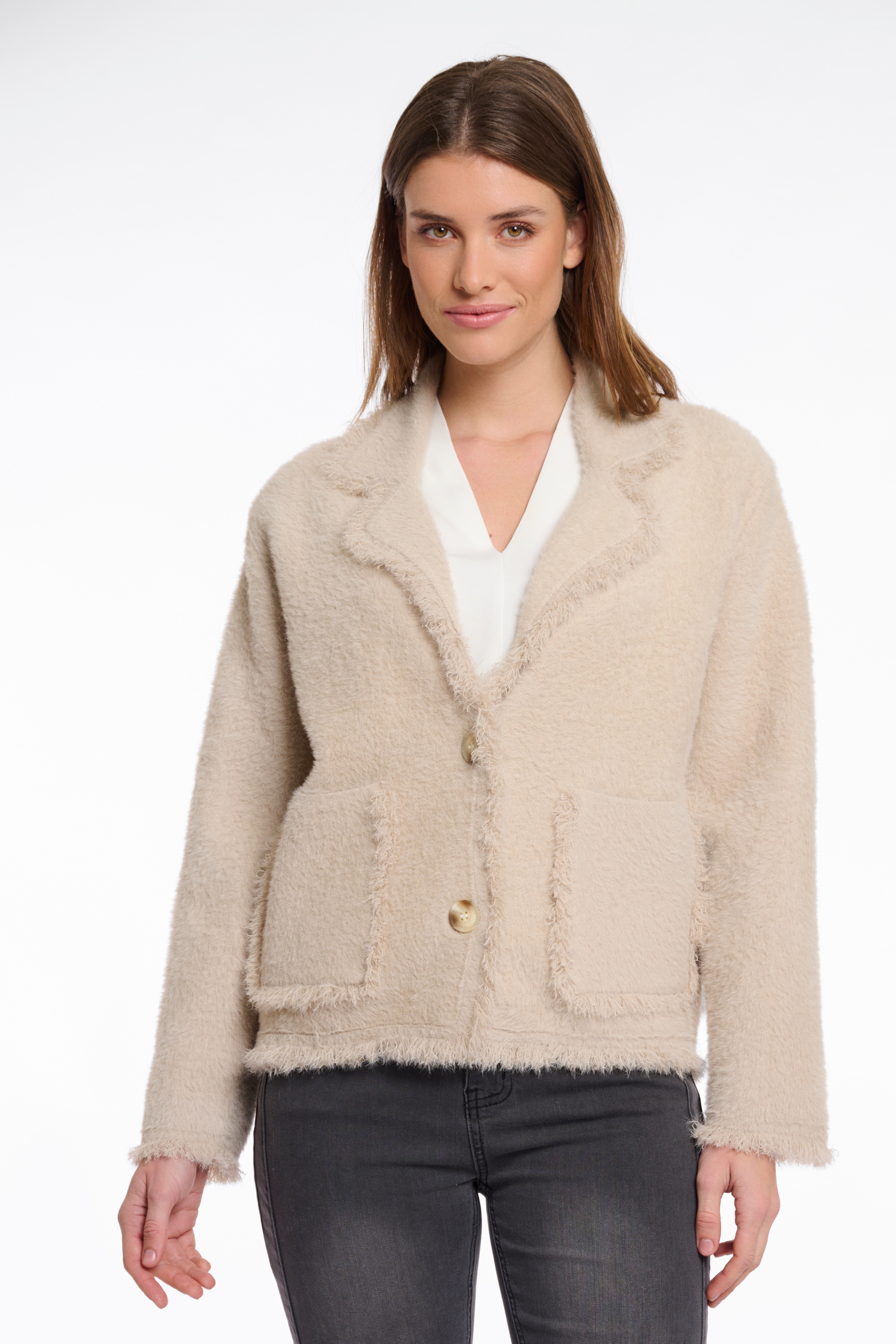 Rino & Pelle Bouclèjacke, mit Revers Kragen günstig online kaufen
