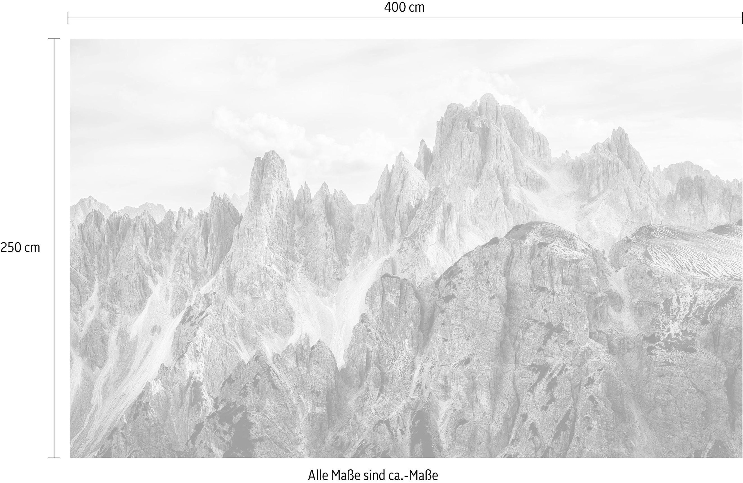 Komar Vliestapete »Digitaldruck Vlies -  Peaks - Größe 400 x 250 cm« bedruckt glatt Wohnzimmer, Schlafzimmer