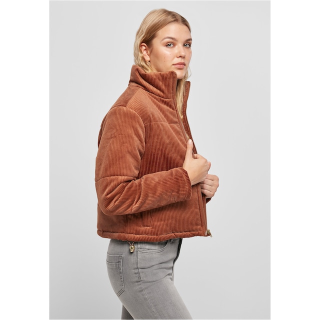 URBAN CLASSICS Winterjacke »Damen Ladies Corduroy Puffer Jacket«, (1 St.),  ohne Kapuze für kaufen | BAUR