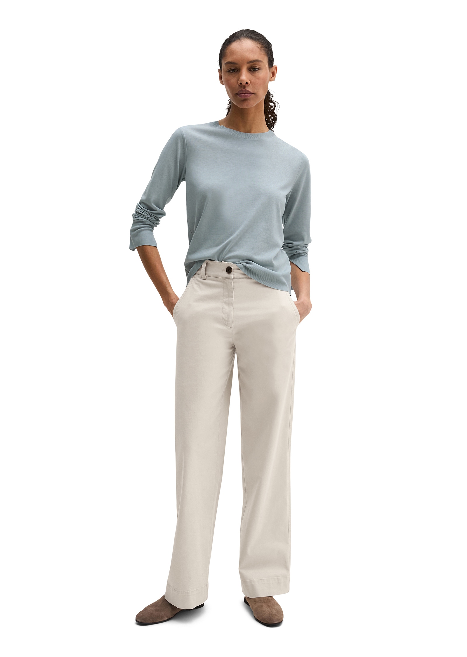 Marc O'Polo Langarmshirt »aus TENCEL™ Lyocell-Baumwolle-Mix«