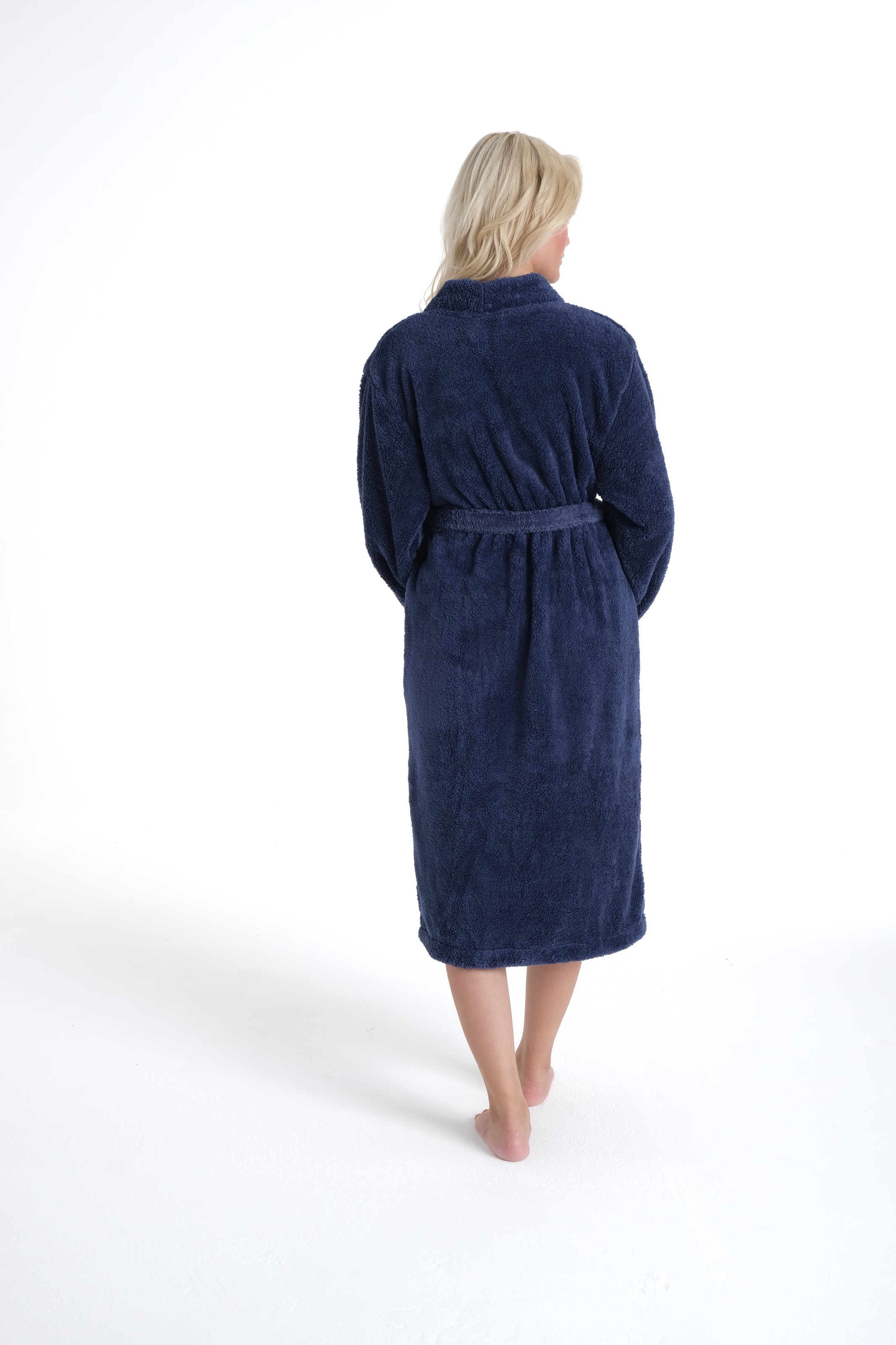 my home Unisex-Bademantel »Lillou Kimono, ideal für Sauna & Spa, Hotelbademantel, Morgenmantel«, (1 St.), kuschelig weicher Fleece, für Damen und Herren, XS-3XL