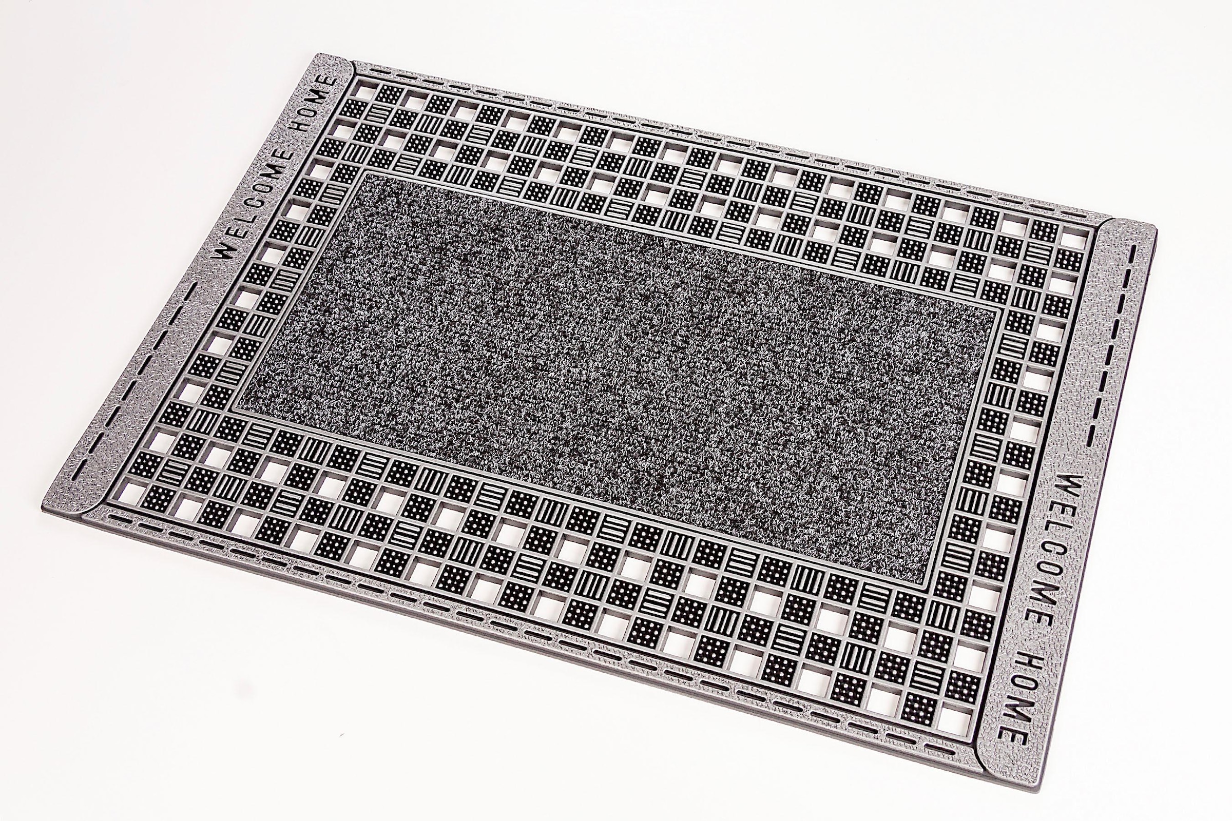 Home2Fashion Fußmatte »GC Clean Schmutzfangmatte, mit geeignet BAUR Outdoor rechteckig, Rusty | und robust, XL«, Spruch, In