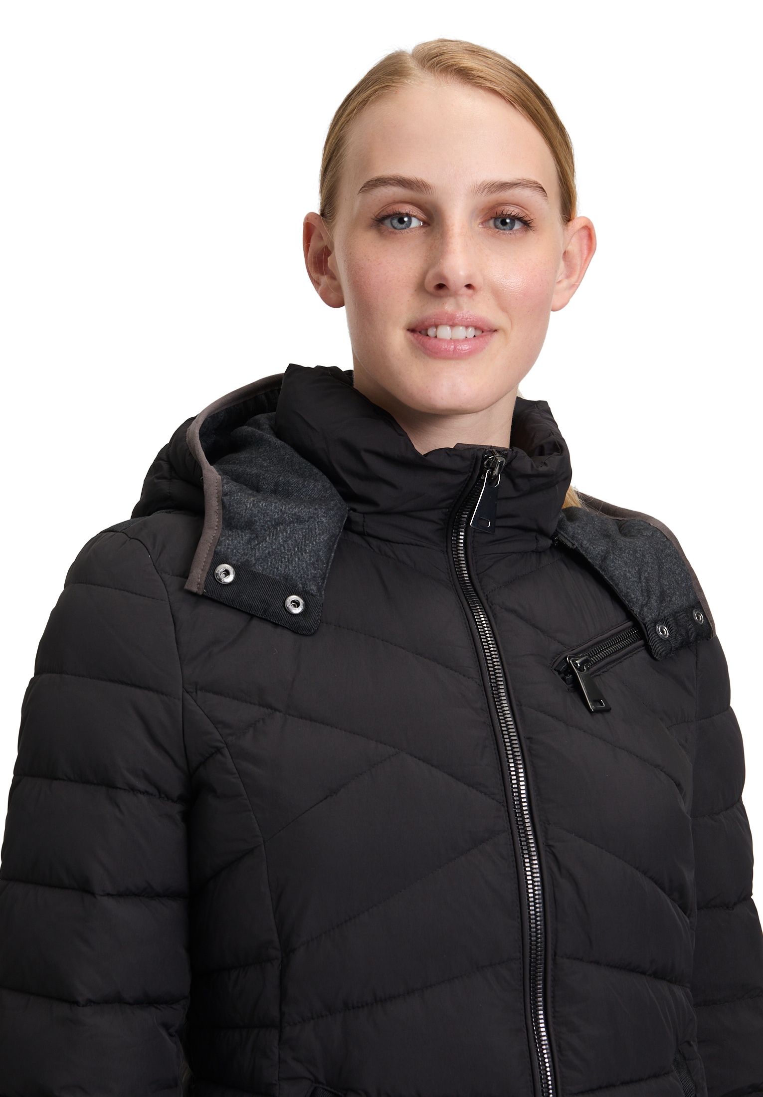 Gil Bret Steppjacke »Gil Bret Damen Steppmantel mit abnehmbarer Kapuze«, mit Kapuze