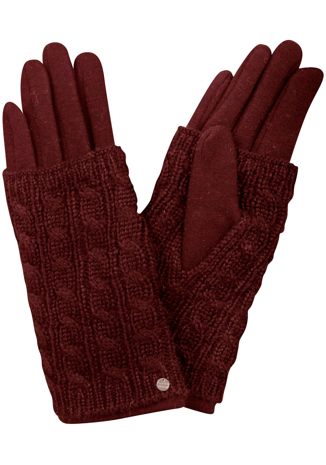 Capelli New York Strickhandschuhe, (1 Paar), mit elegantem Zopfmuster günstig online kaufen