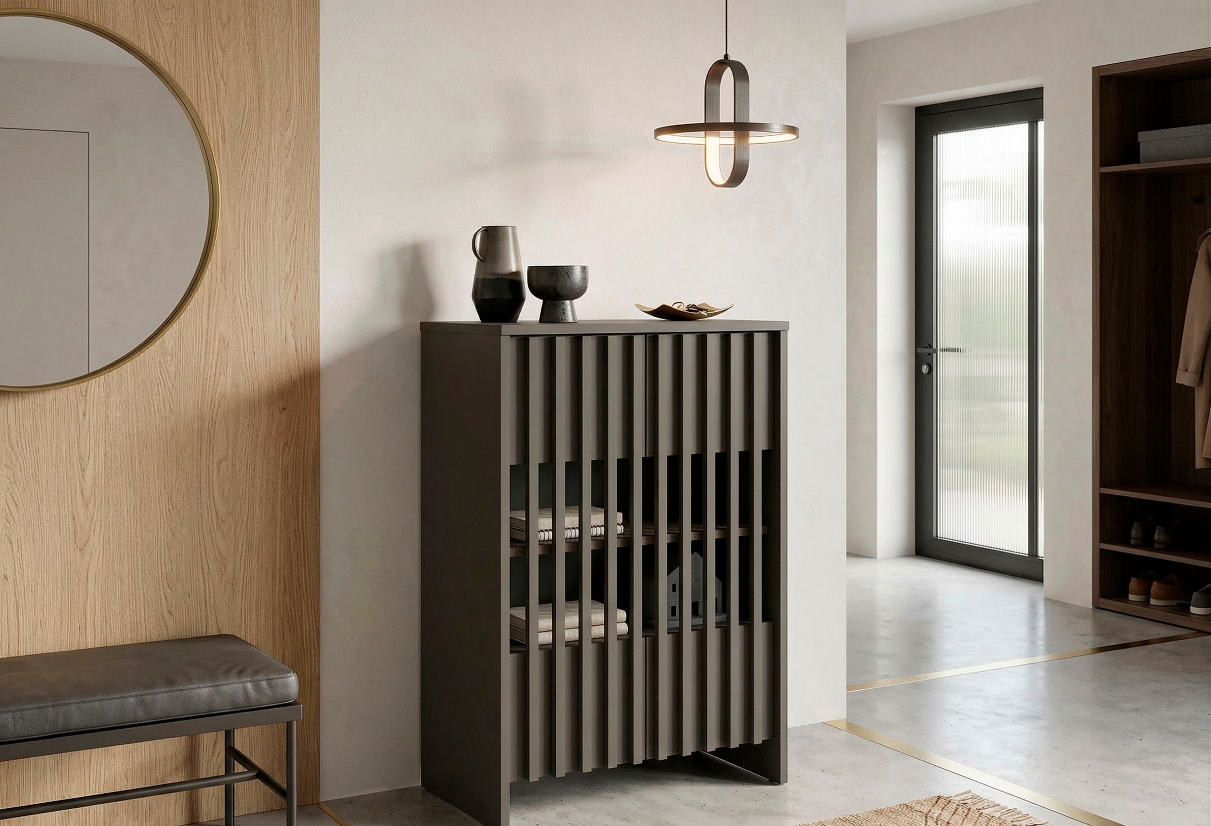 Home affaire Mehrzweckschrank "MURET, multifunktionale Kommode, 4 Fächer un günstig online kaufen