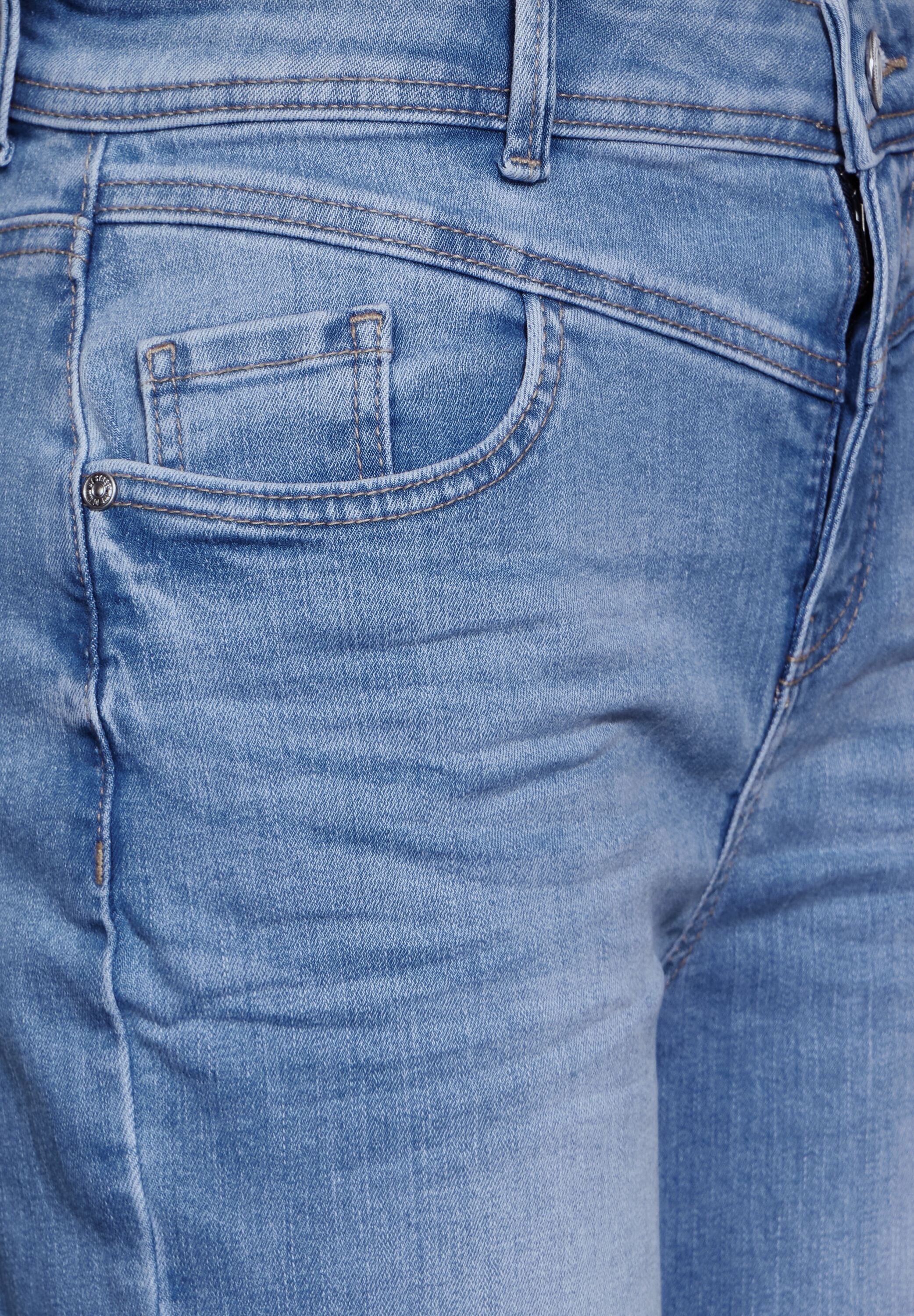 STREET ONE 7/8-Jeans, softer Materialmix