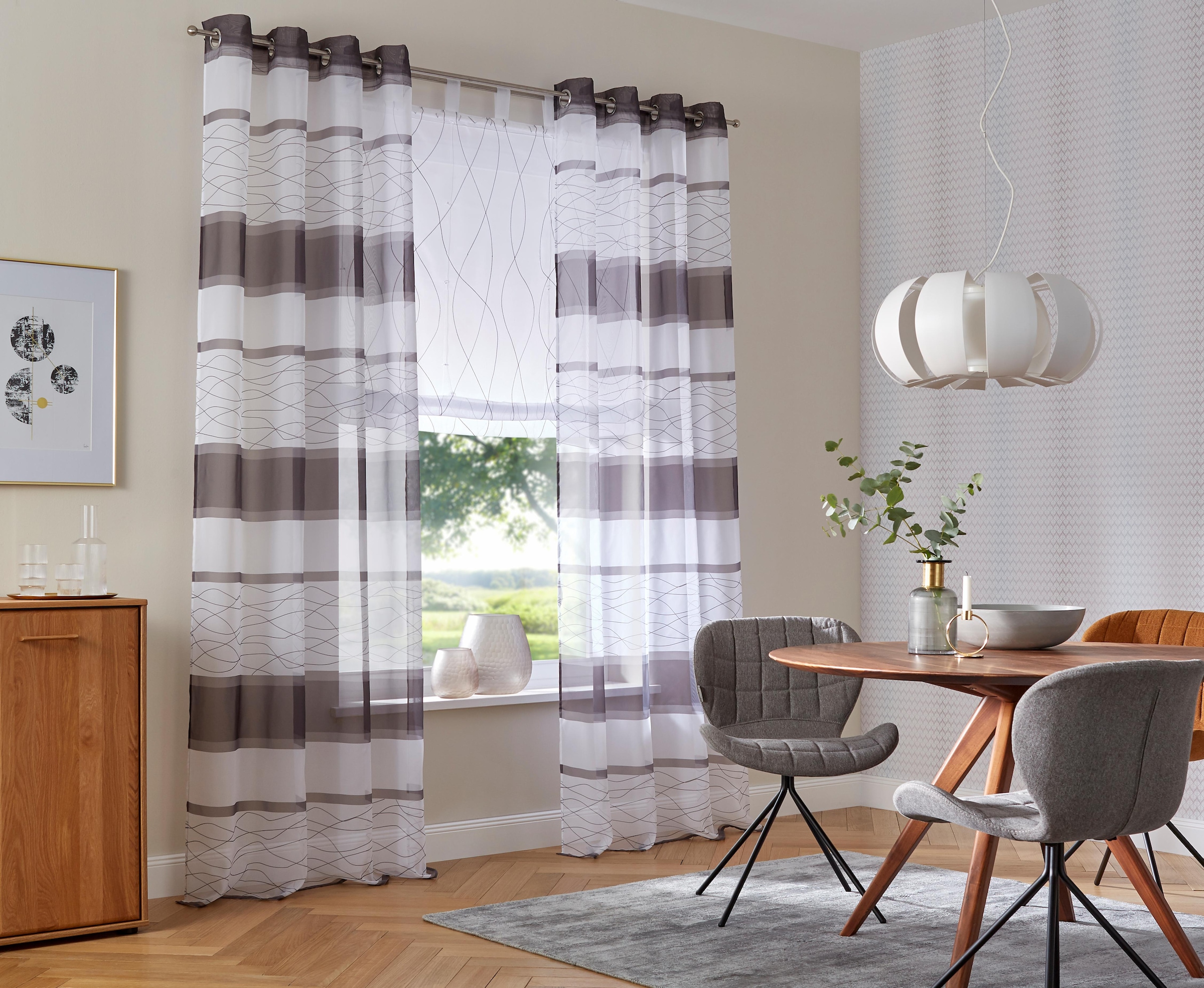 my home Schlaufen, Voile, Raffrollo, | mit BAUR Transparent, Polyester