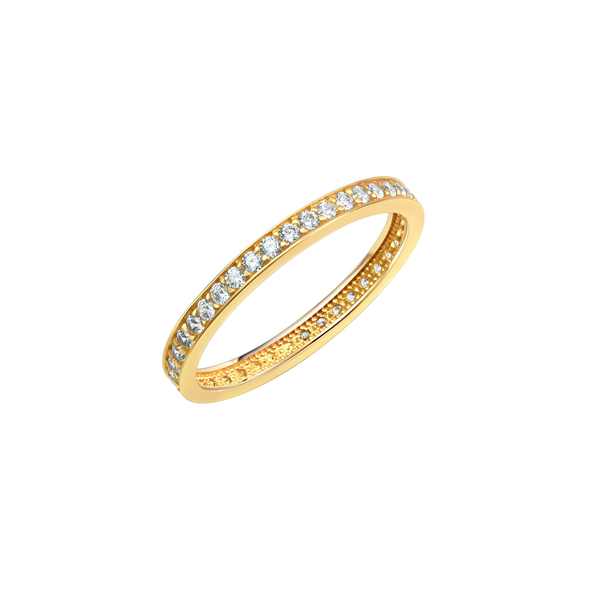 Fingerring »375 Gold Zirkonia weiß Memoirering«