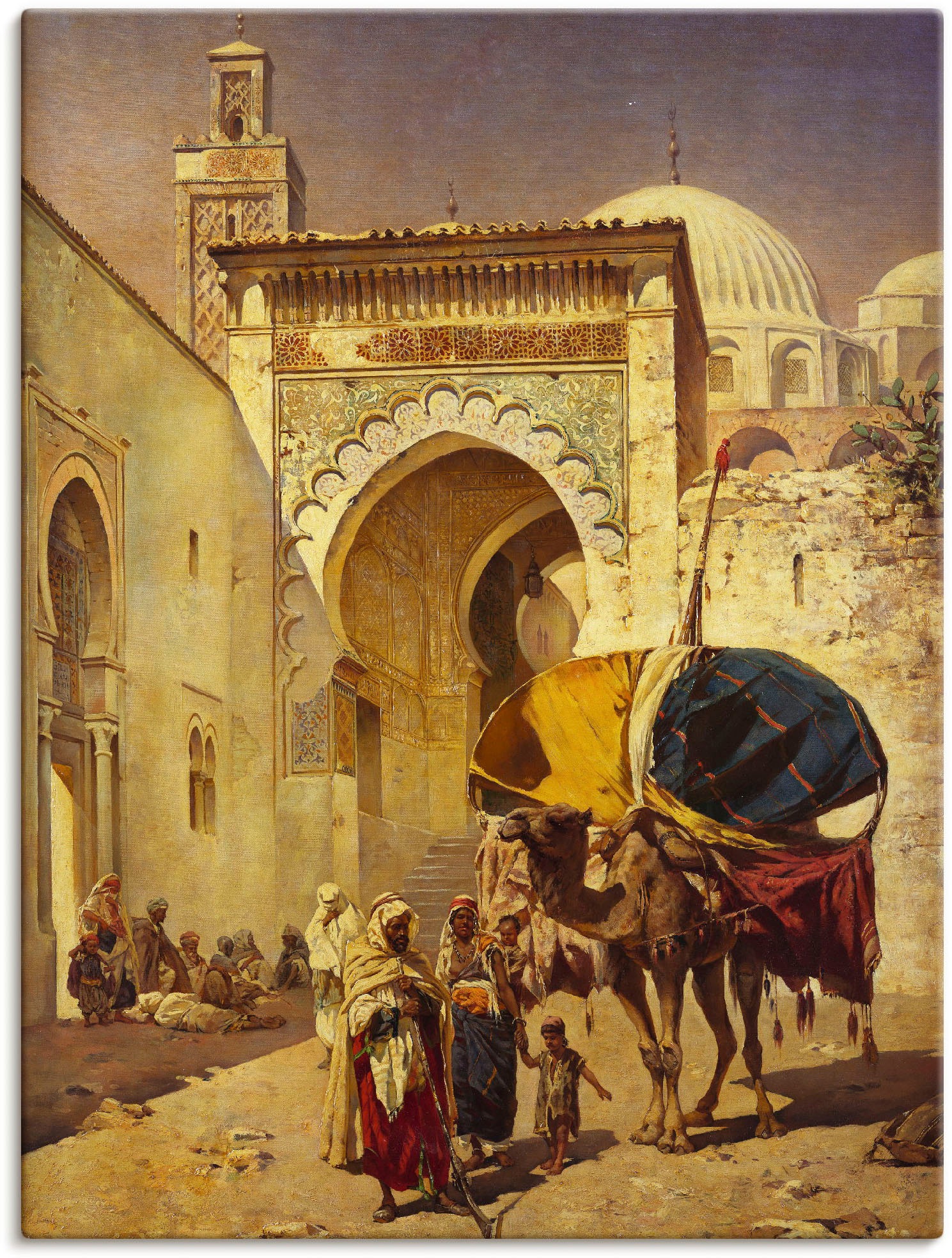 Artland Wandbild »Eine arabische Straßenszene.«, Gebäude, (1 St.), als Leinwandbild, Poster, Wandaufkleber in verschied. Größen