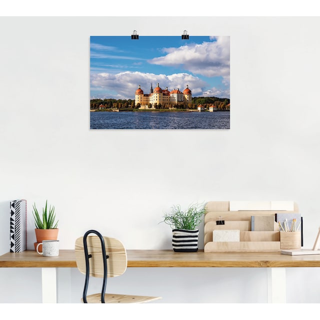 Artland Wandbild »Schloss Moritzburg in Sachsen«, Gebäude, (1 St.), als  Alubild, Leinwandbild, Wandaufkleber oder Poster in versch. Größen  bestellen | BAUR
