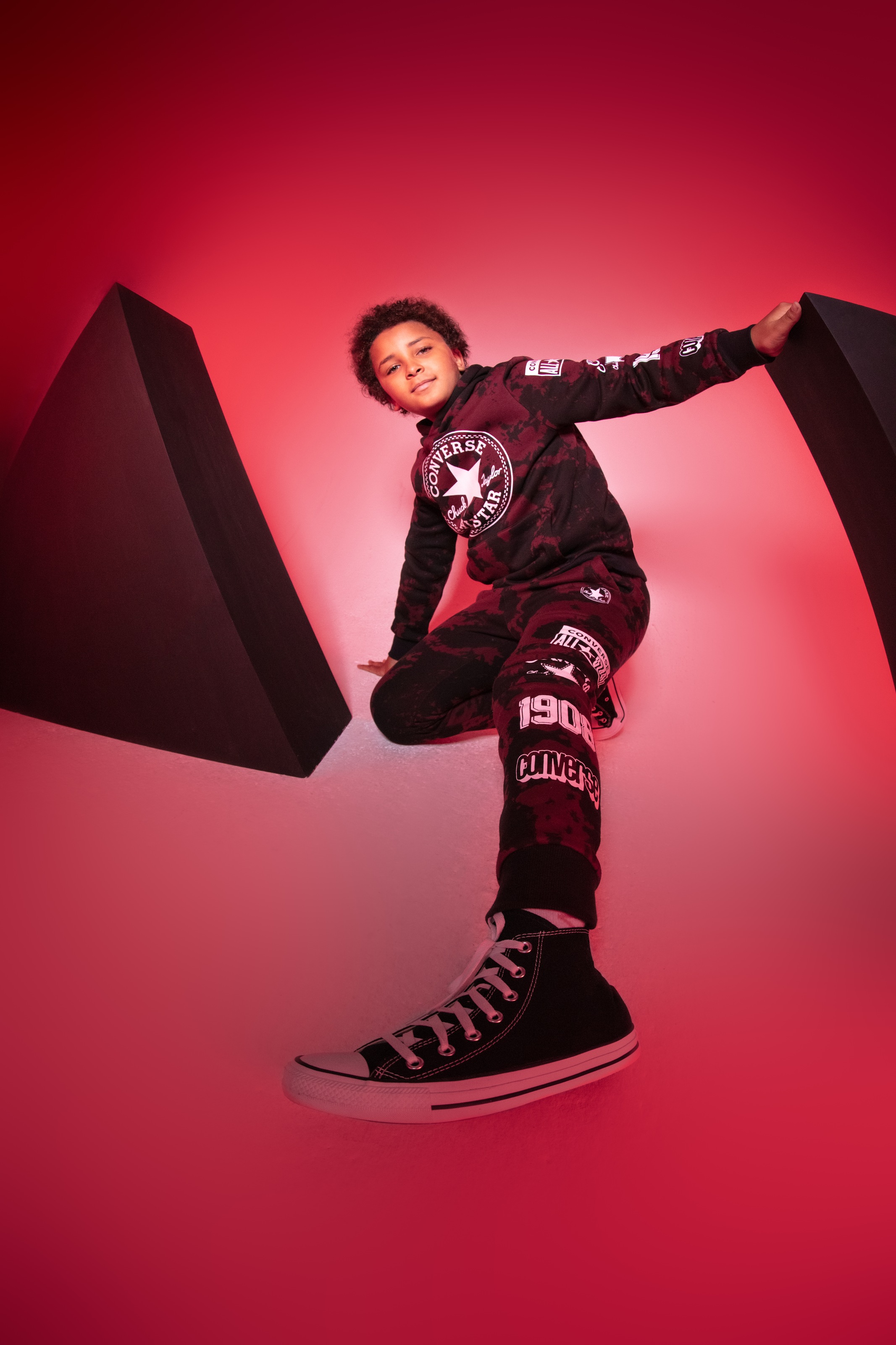 Converse T-Shirt »CNVBN CHUCK PATCH TEE« für Kinder, mit kurzen Ärmeln, aus Baumwolle, in normaler Passform