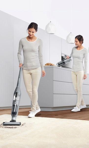 BOSCH Akku-Stielstaubsauger »Flexxo Serie 4 BCH3P210«, lange Laufzeit, 21.6 V, hohe Saugleistung, integriertes Zubehör