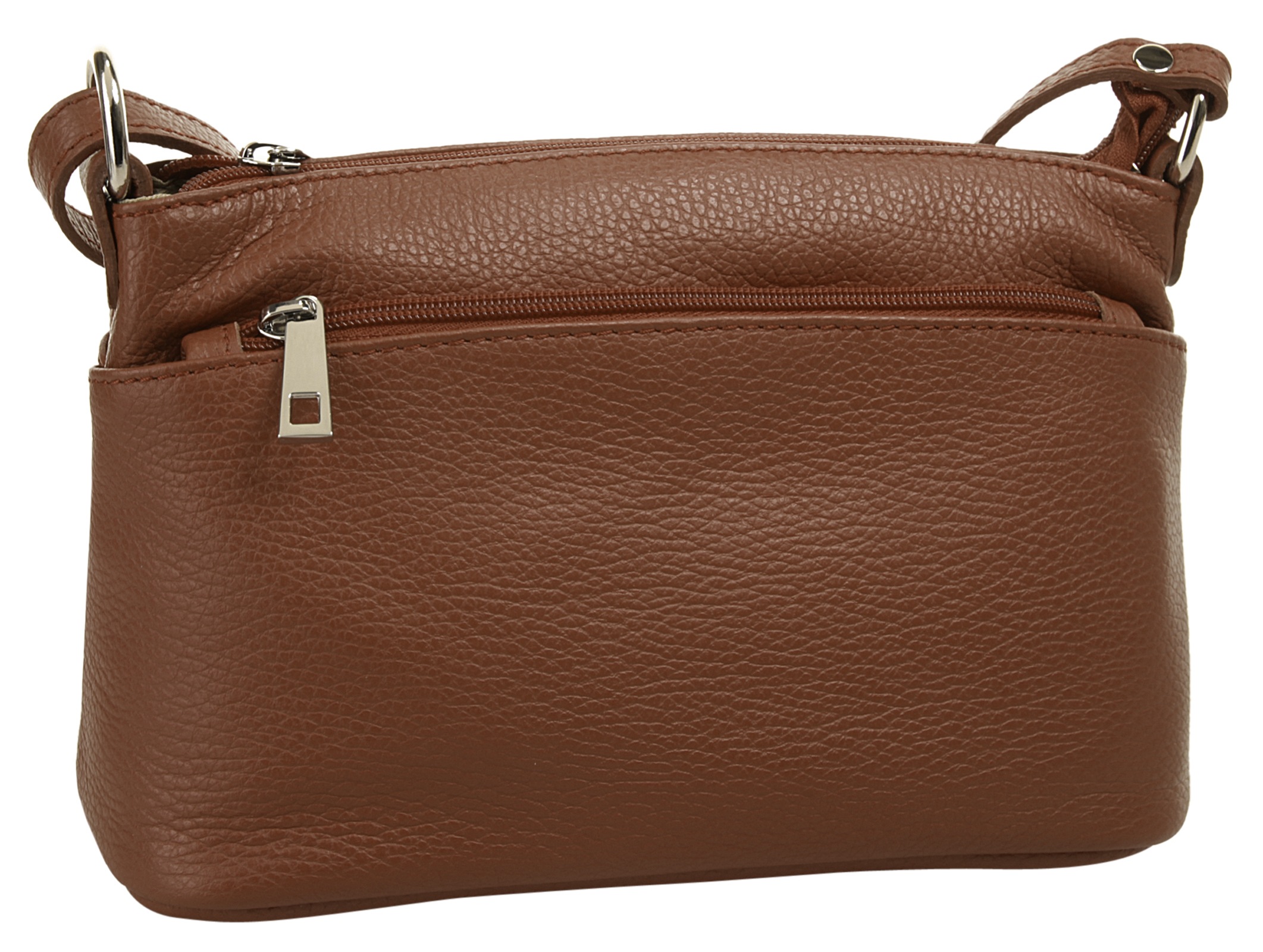 Cluty Umhängetasche, echt Leder, Made in Italy