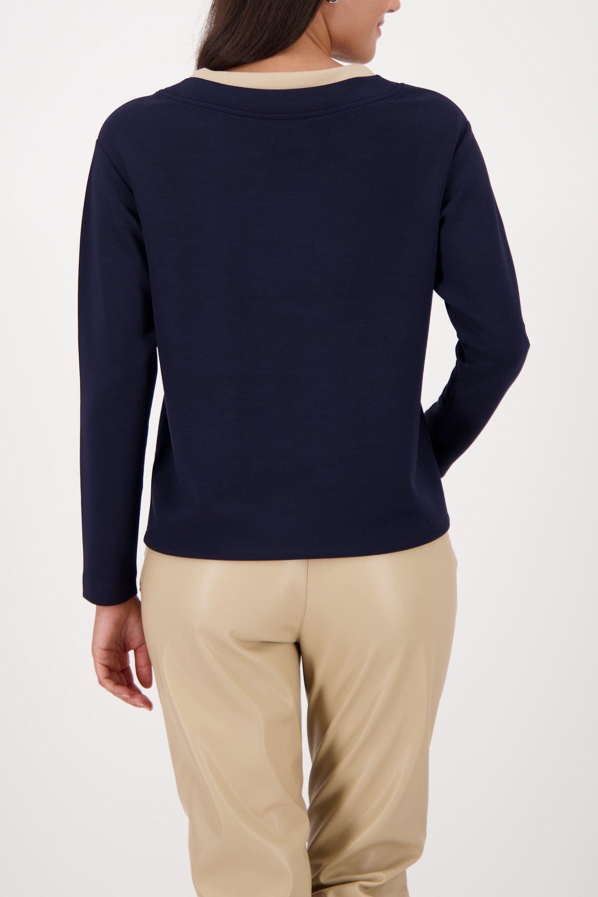 Monari Sweatshirt "Sweatshirt Basic Schmuckdetail", Regular fit mit Rundhal günstig online kaufen