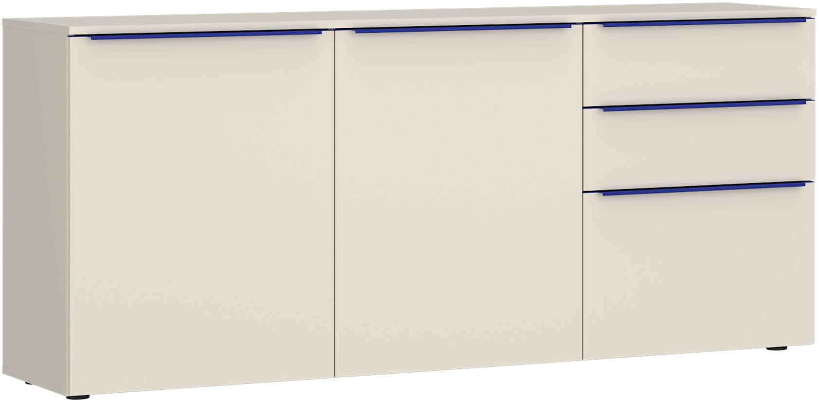 TOM TAILOR HOME Kommode Lowboard, Breite 165 cm,3 Türen,2 Schubladen, viel Stauraum