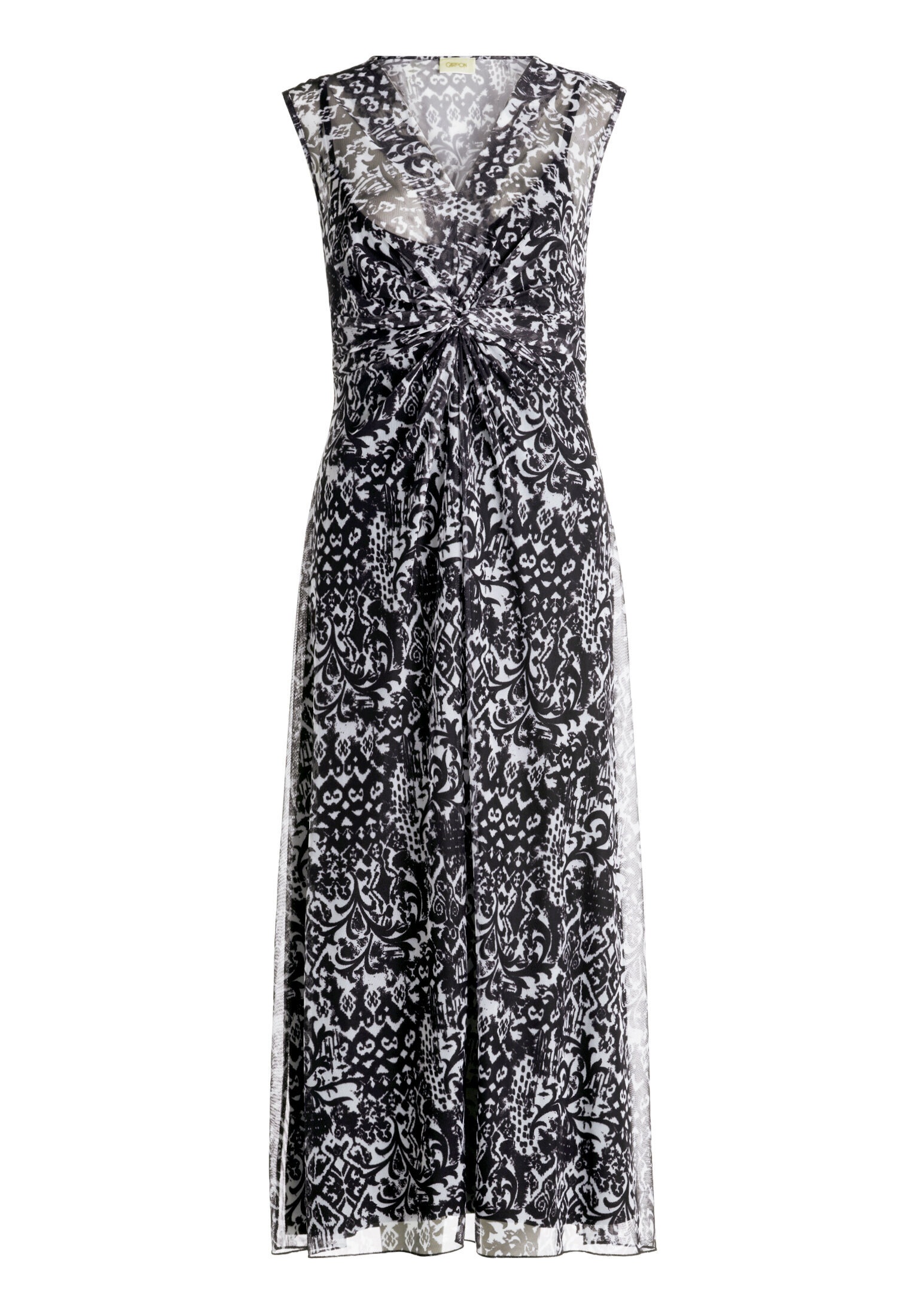 Cartoon Midikleid »Damen ohne Arm« Ohne Tasche Druck