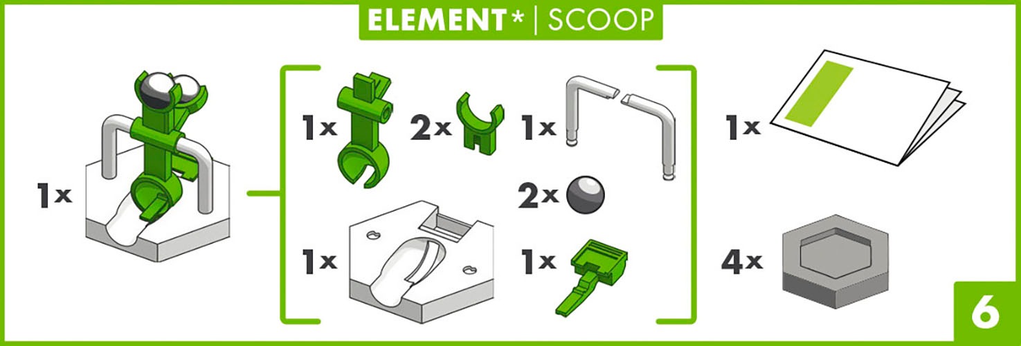 Ravensburger Kugelbahn-Bausatz »GraviTrax Element Scoop«, Made in Europe