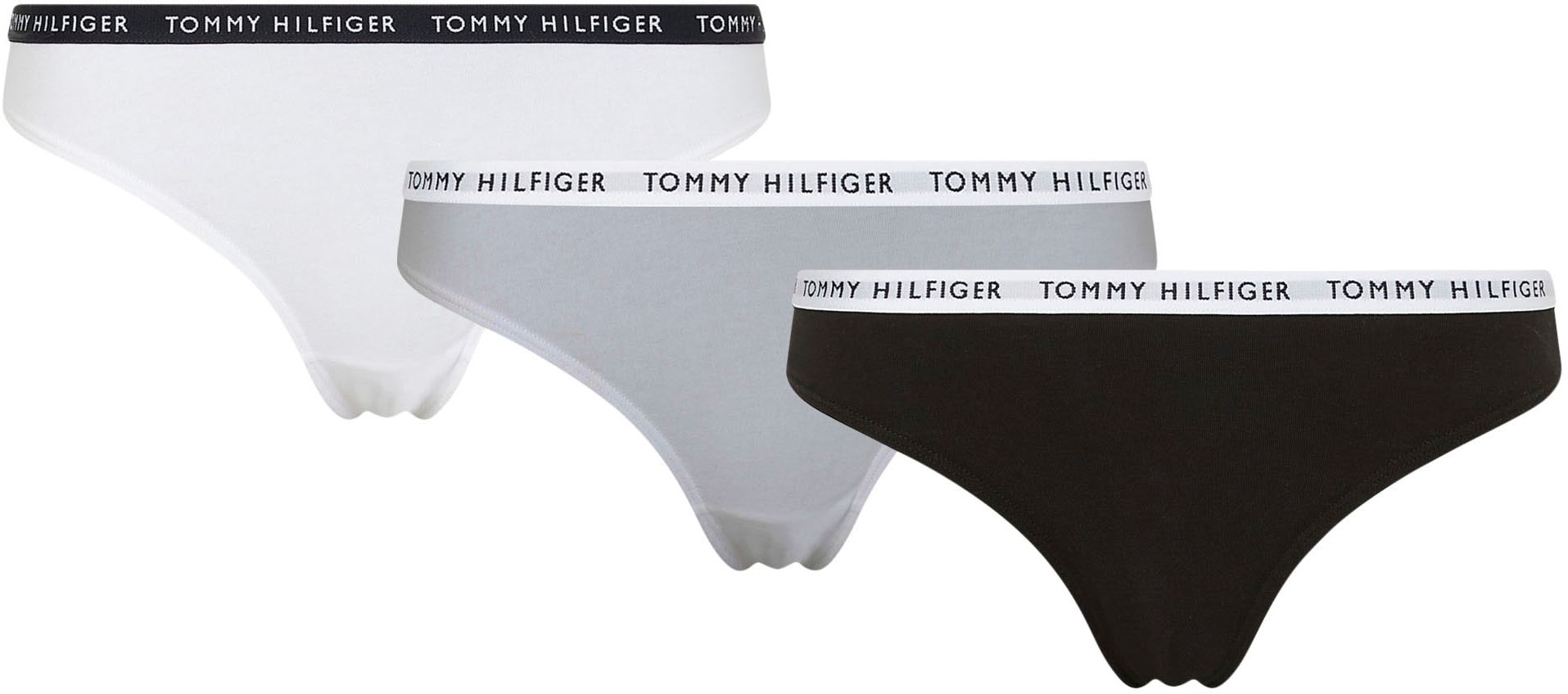 Tommy Hilfiger Underwear Bikinislip, (3 St.), mit schmalem Logobündchen