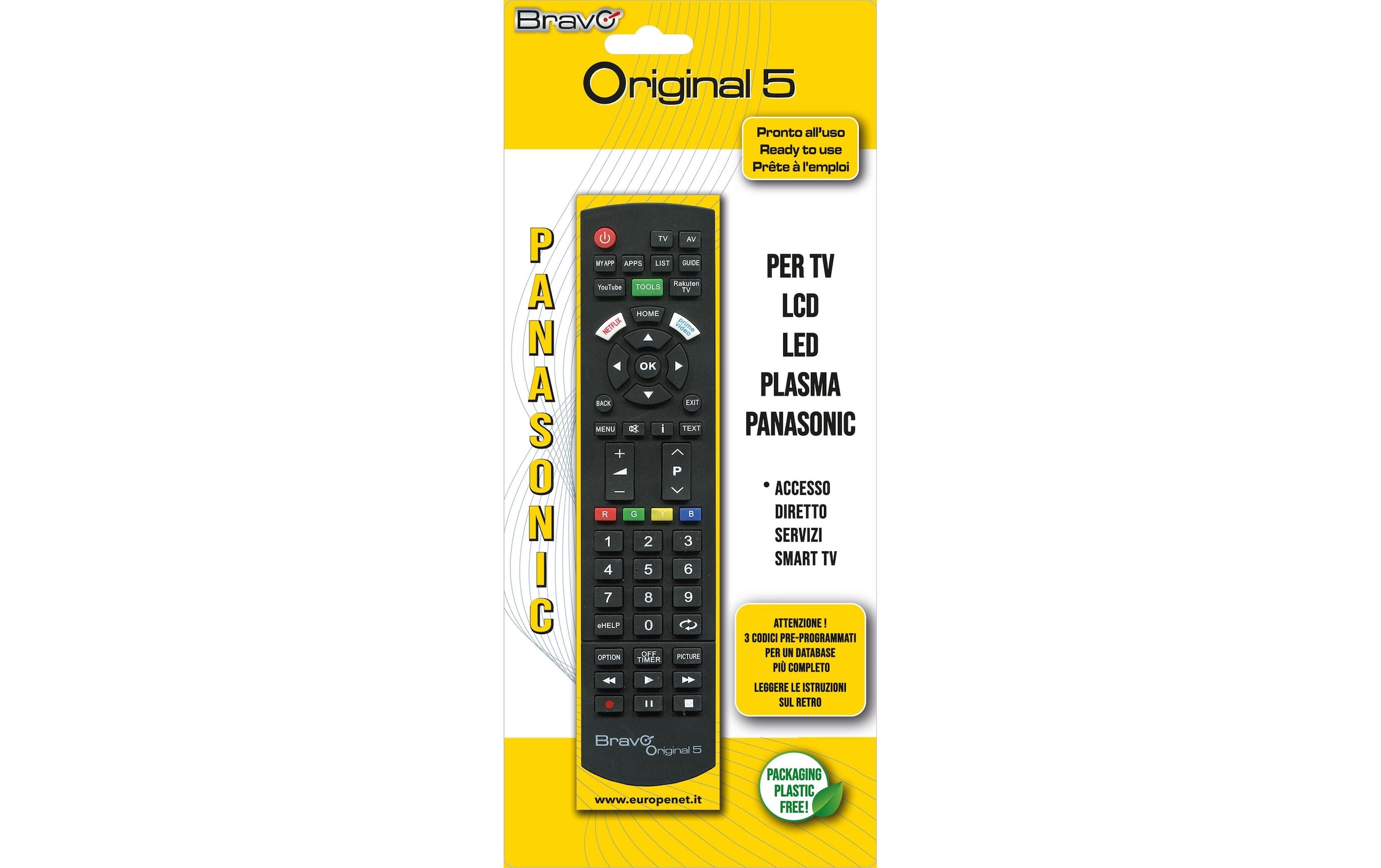   Fernbedienung »CE Bravo ORIGINAL 5 Panasonic« 1-in-1