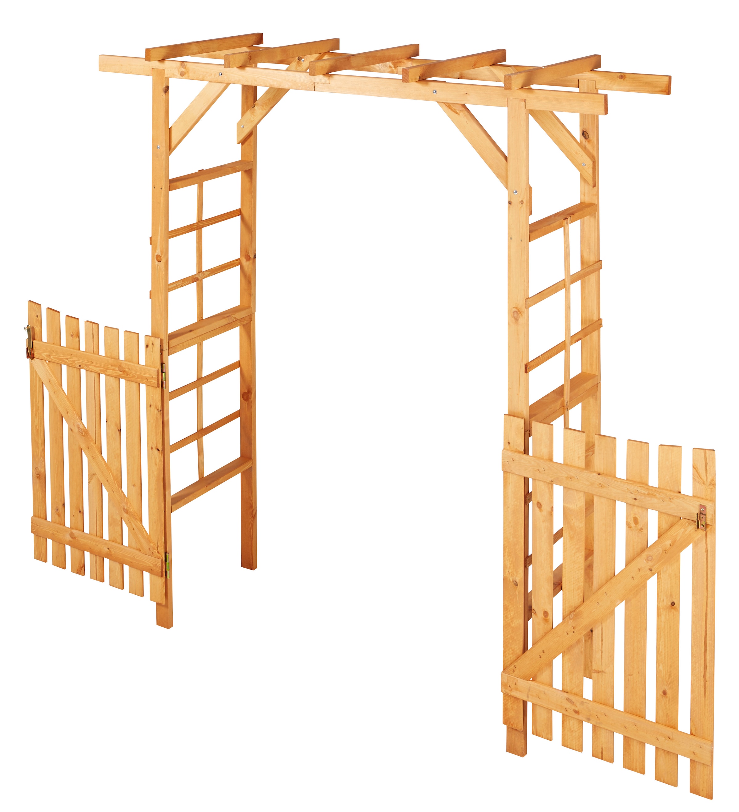 promadino Rosenbogen »Pergola Anke«, BxTxH: 200x60x210 cm, mit Türen