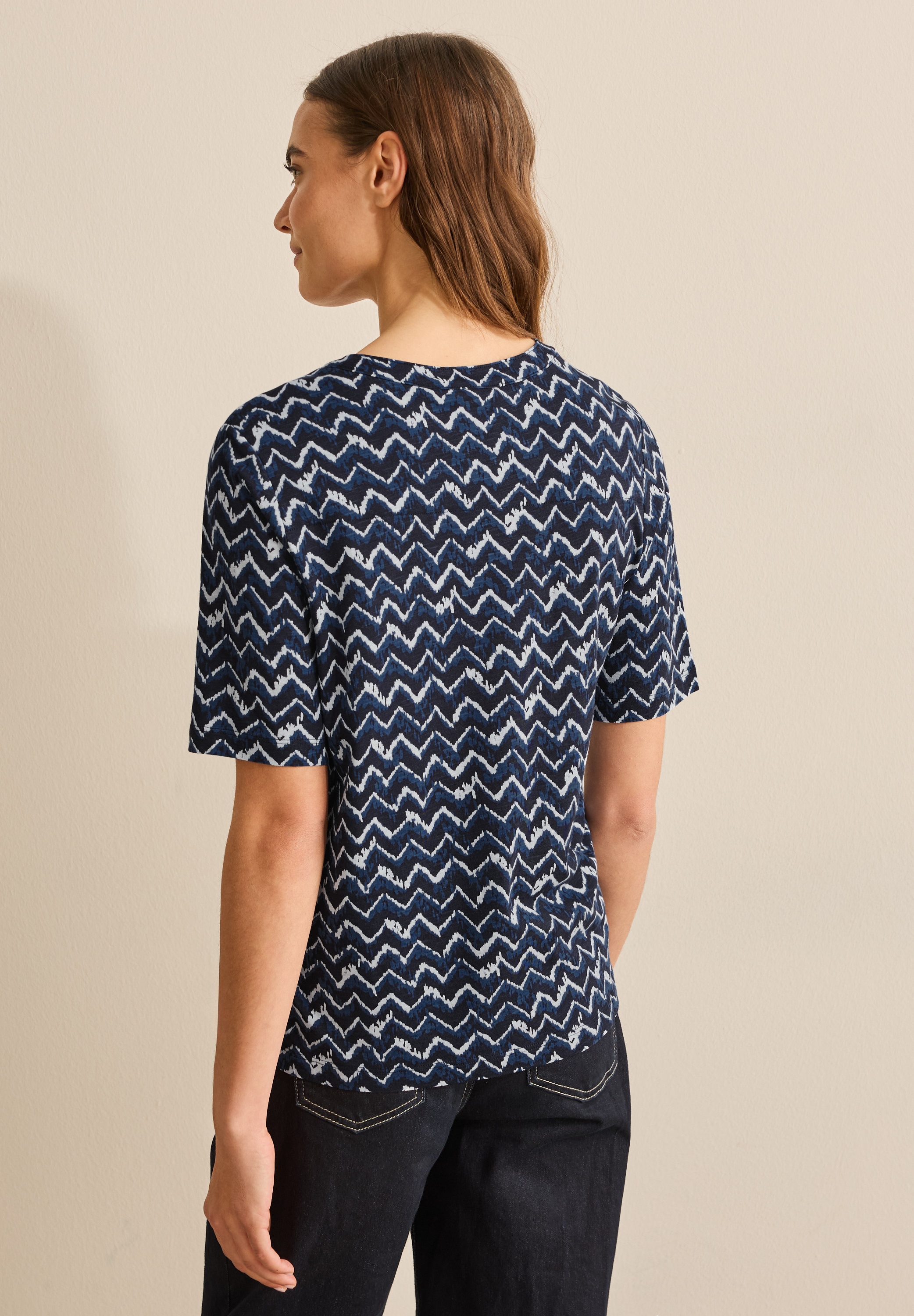 Cecil Print-Shirt, im soften Baumwoll-Mix