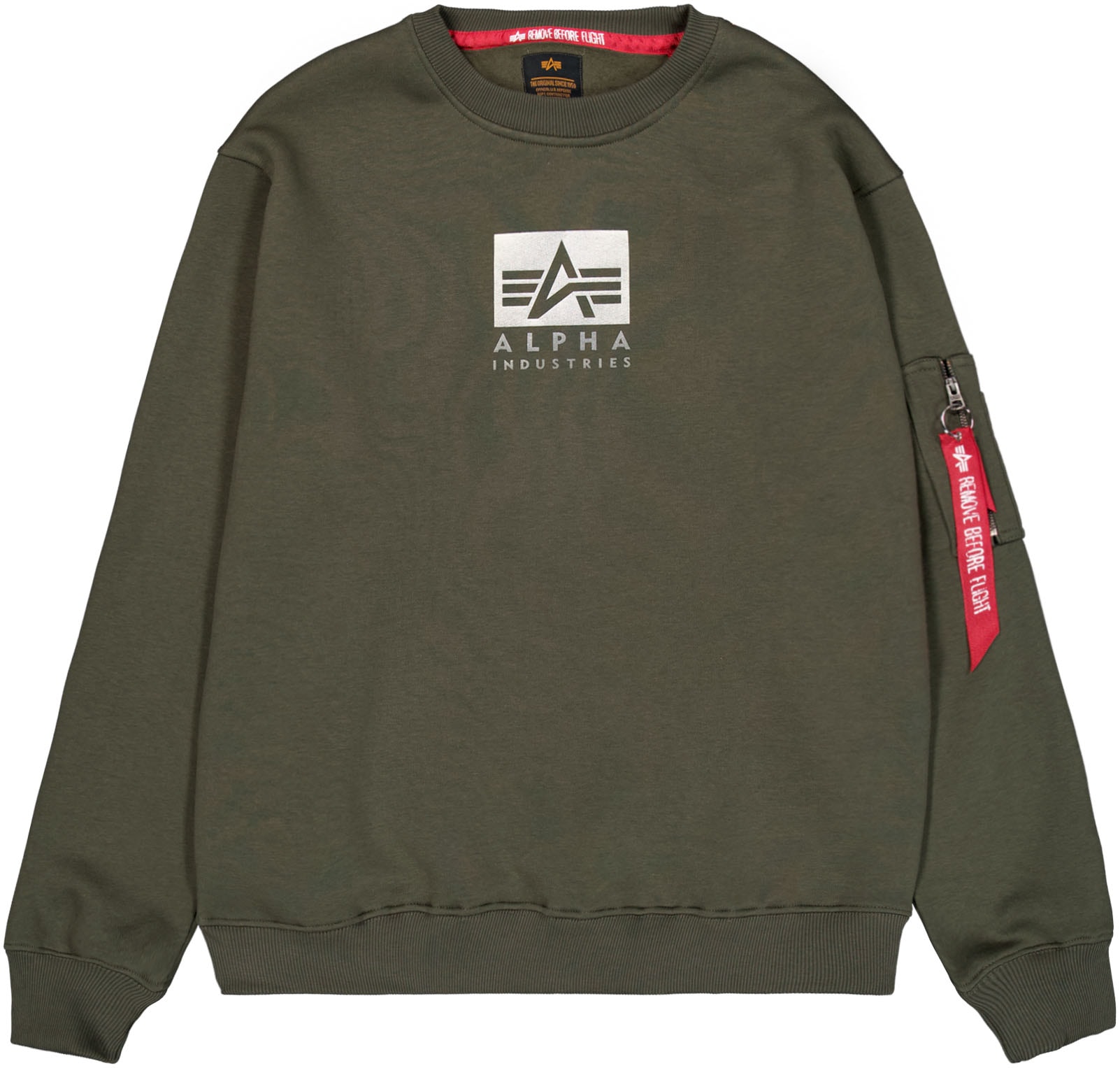 Alpha Industries Sweatshirt "Satin Logo Sweater"