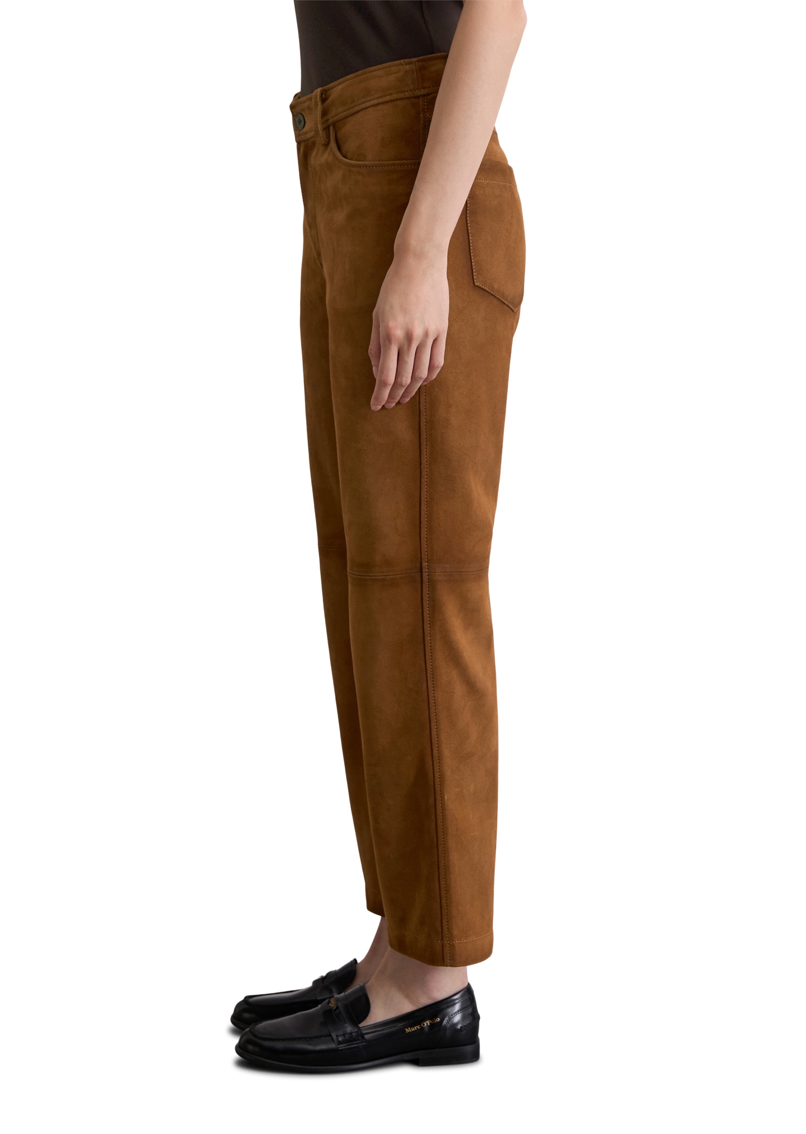 Marc O'Polo Lederhose »aus softem Ziegen-Veloursleder«