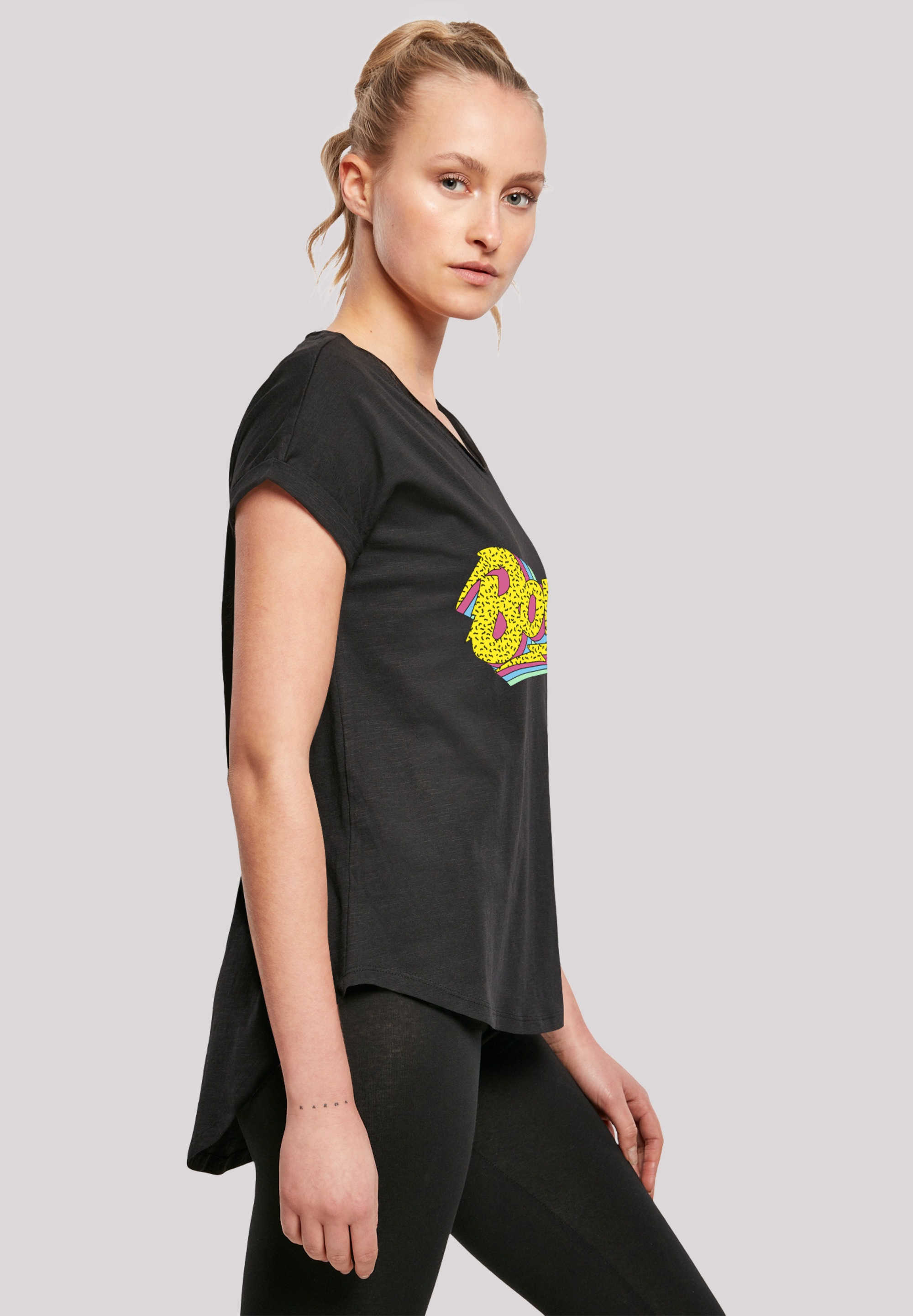 F4NT4STIC T-Shirt »David Bowie Moonlight 90s Logo«, Print