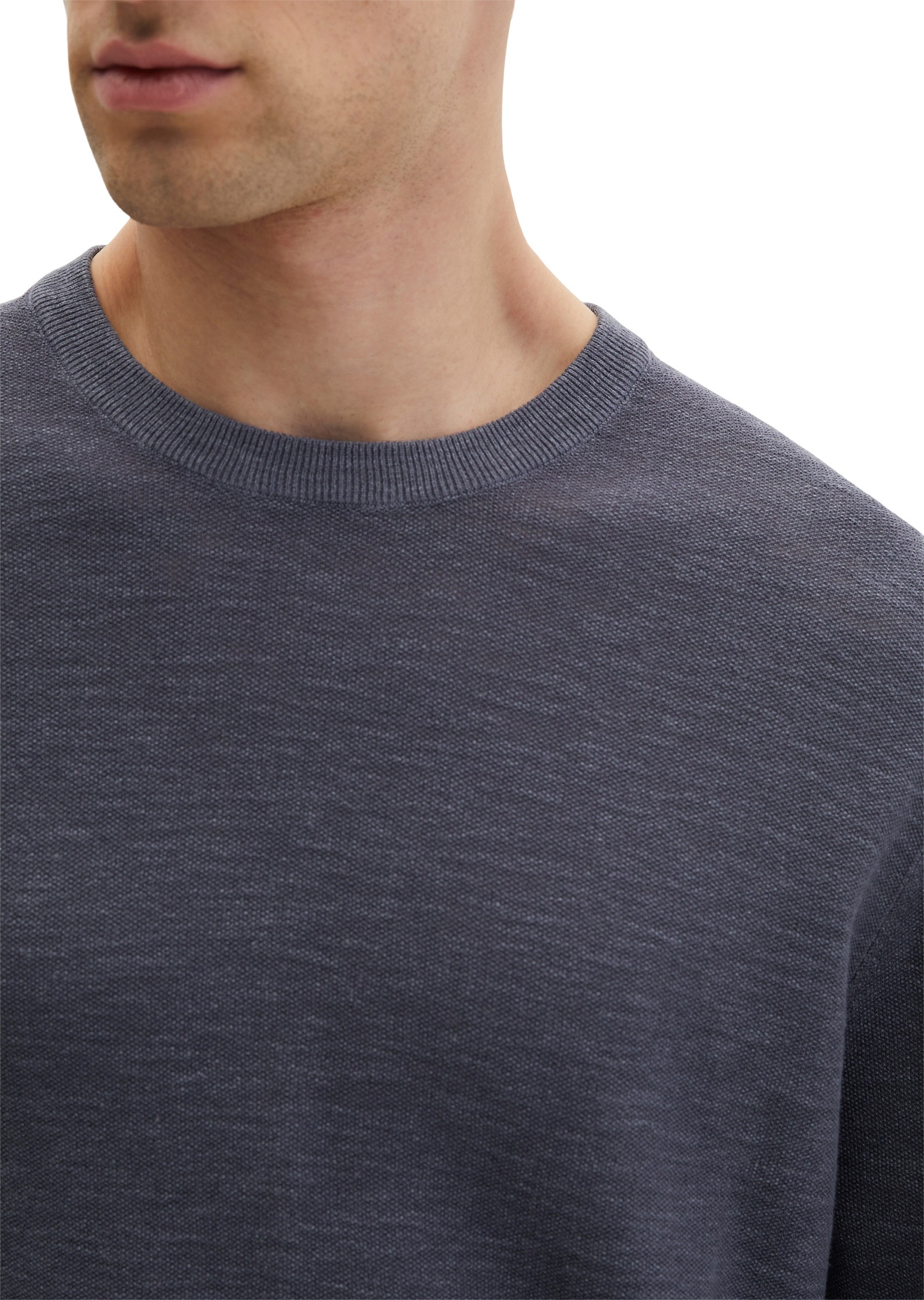 Marc O'Polo Rundhalspullover »aus Bio-Baumwolle und Leinen«