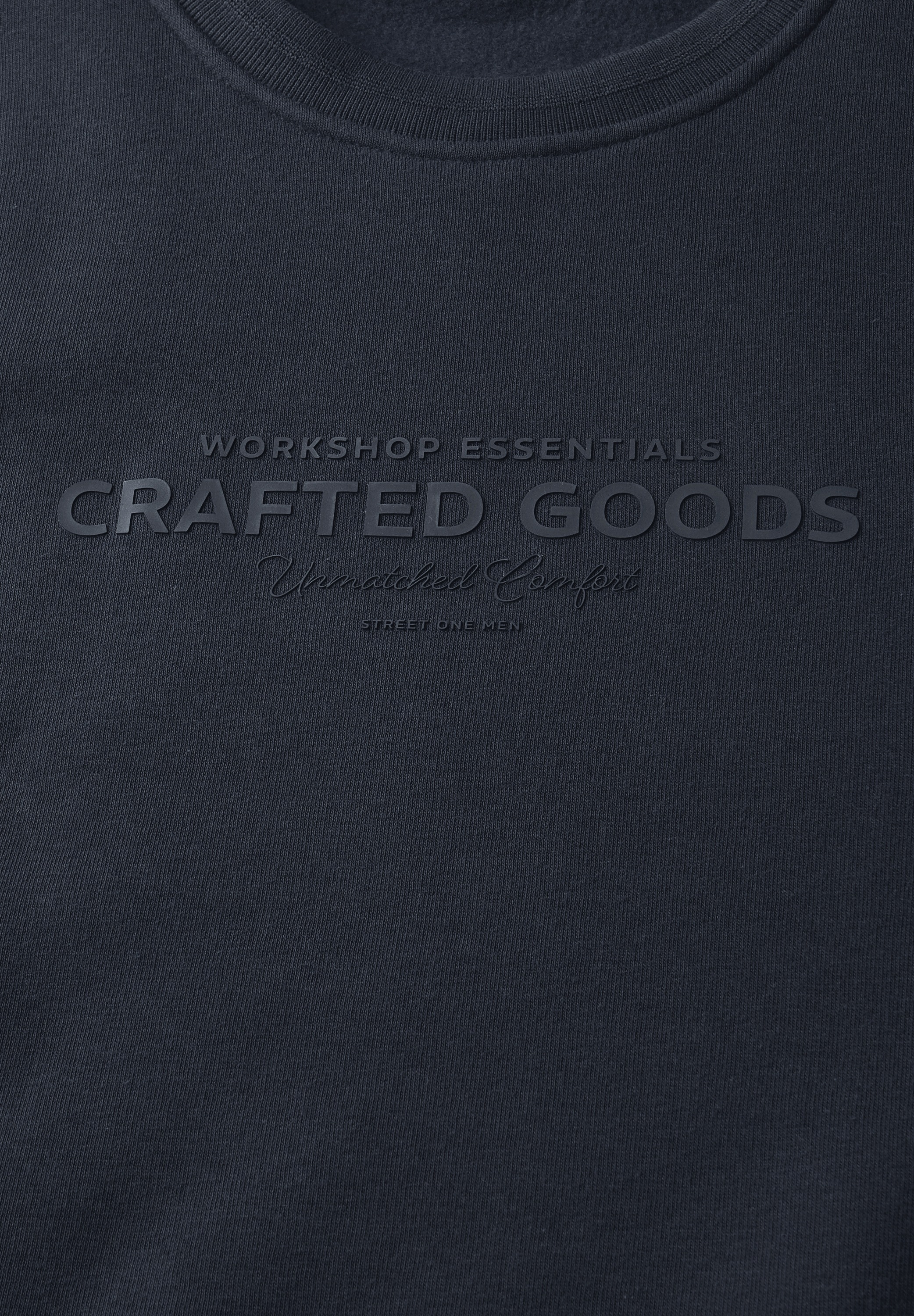 STREET ONE MEN Sweatshirt, mit Wording-Print