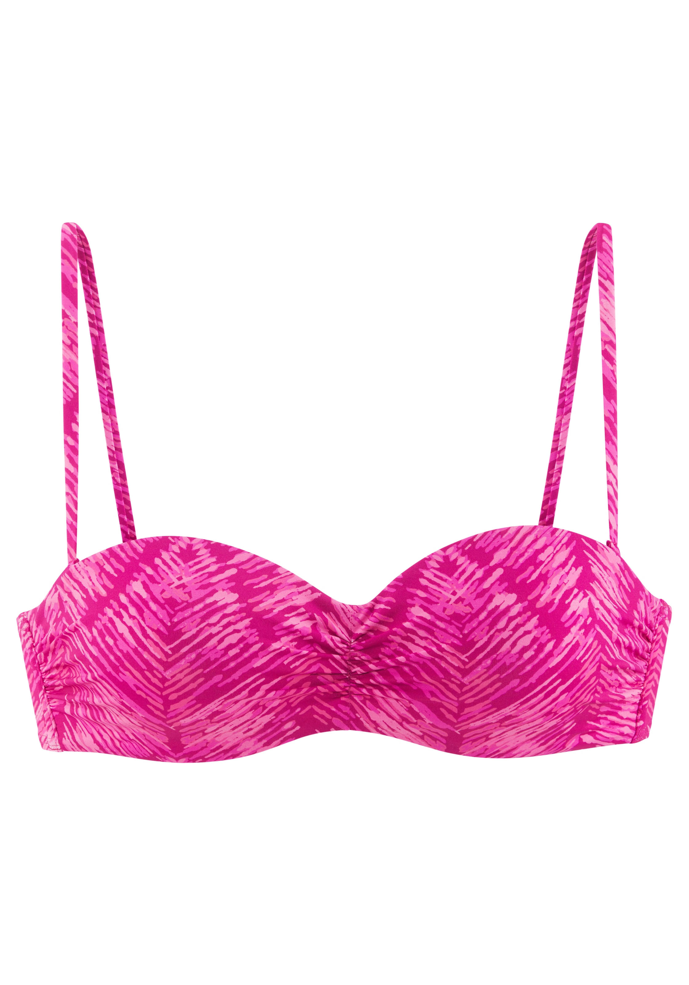 JETTE Bügel-Bandeau-Bikini-Top »Floretta« in Ton in Ton-Harmonie