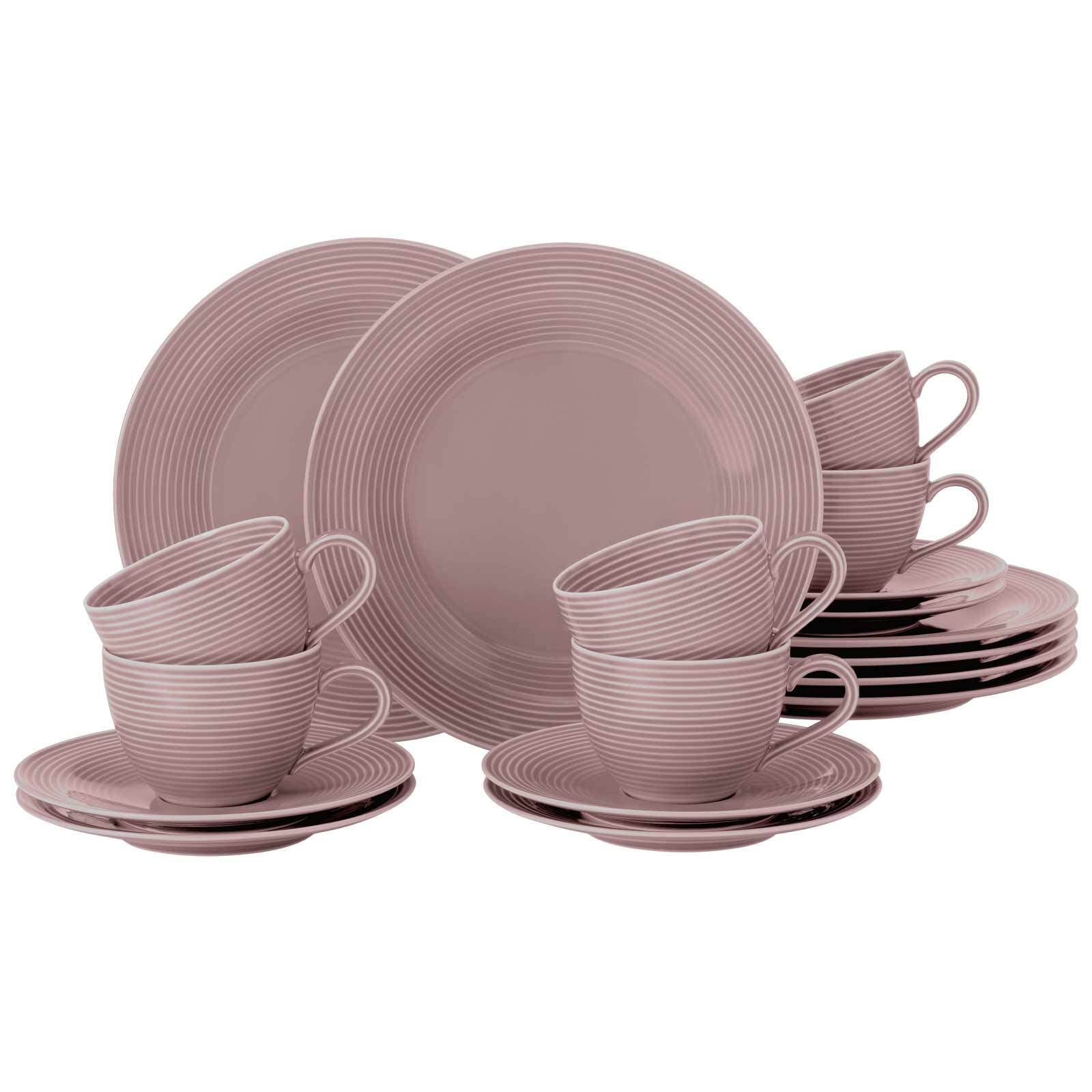 Seltmann Weiden Geschirr-Set "Kaffeeservice Beat Color Glaze 18er Set"