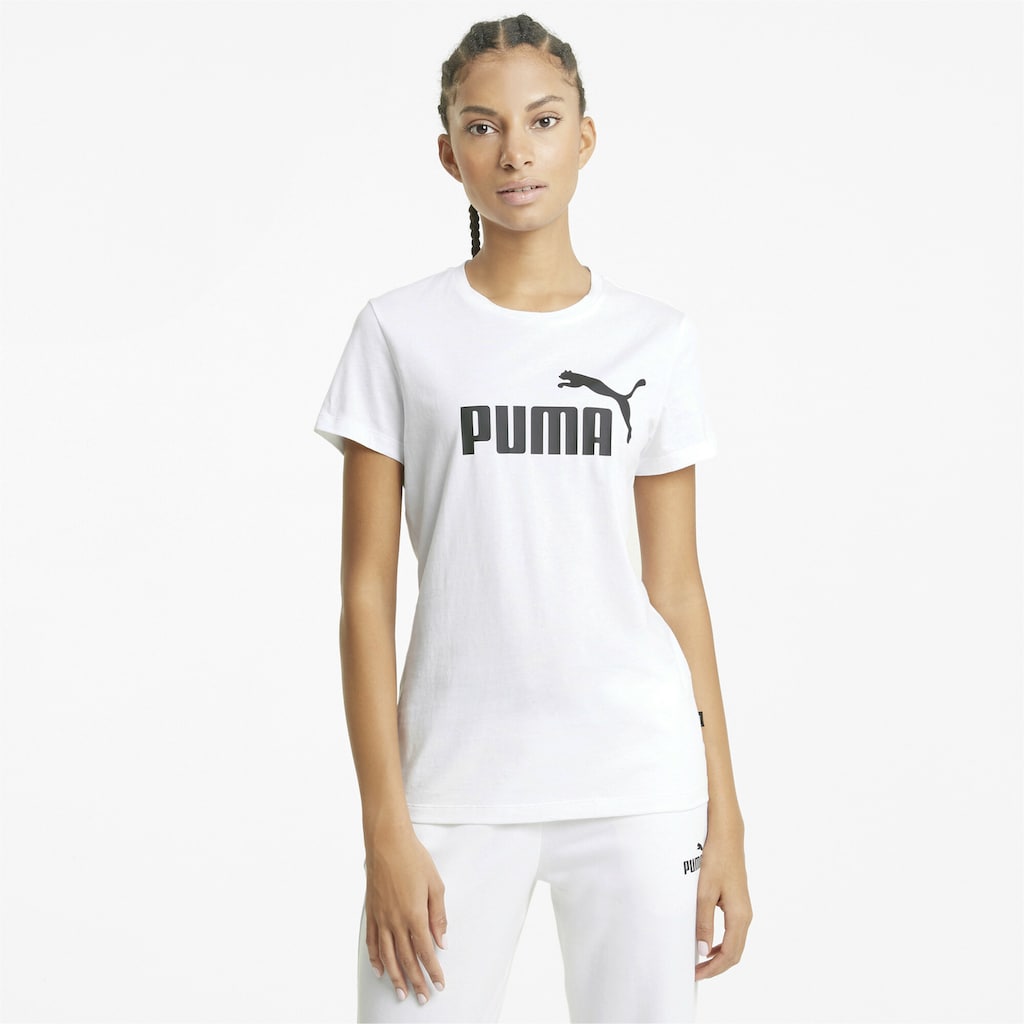 PUMA T-Shirt »Essentials Logo T-Shirt Damen«