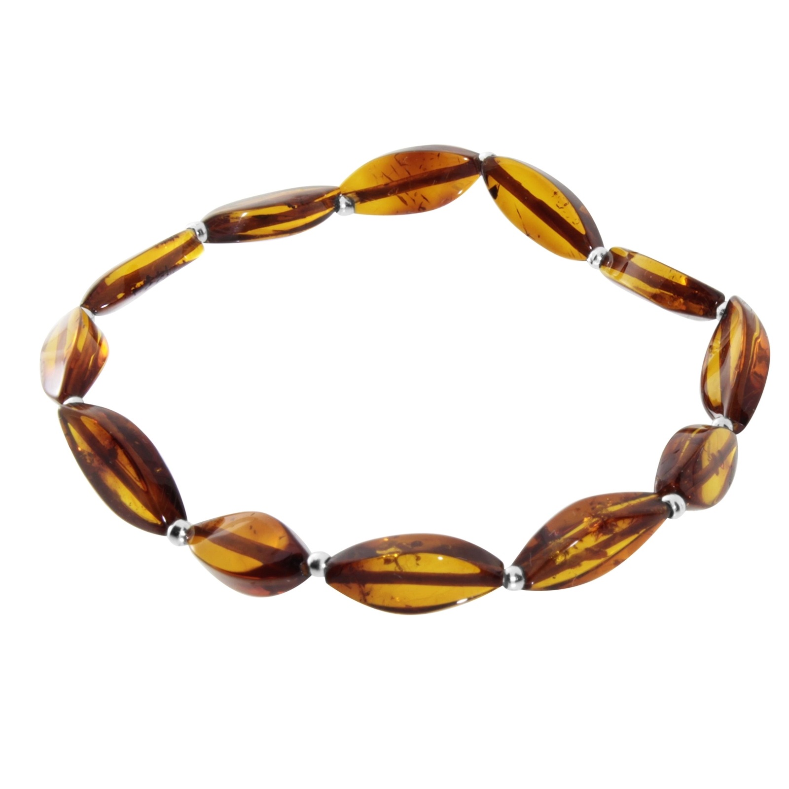 OSTSEE-SCHMUCK Damen Armband "Ostsee-Schmuck Armband Tasja Armband Tasja", 19cm, Bernstein, braun, Bernstein, Armbänder