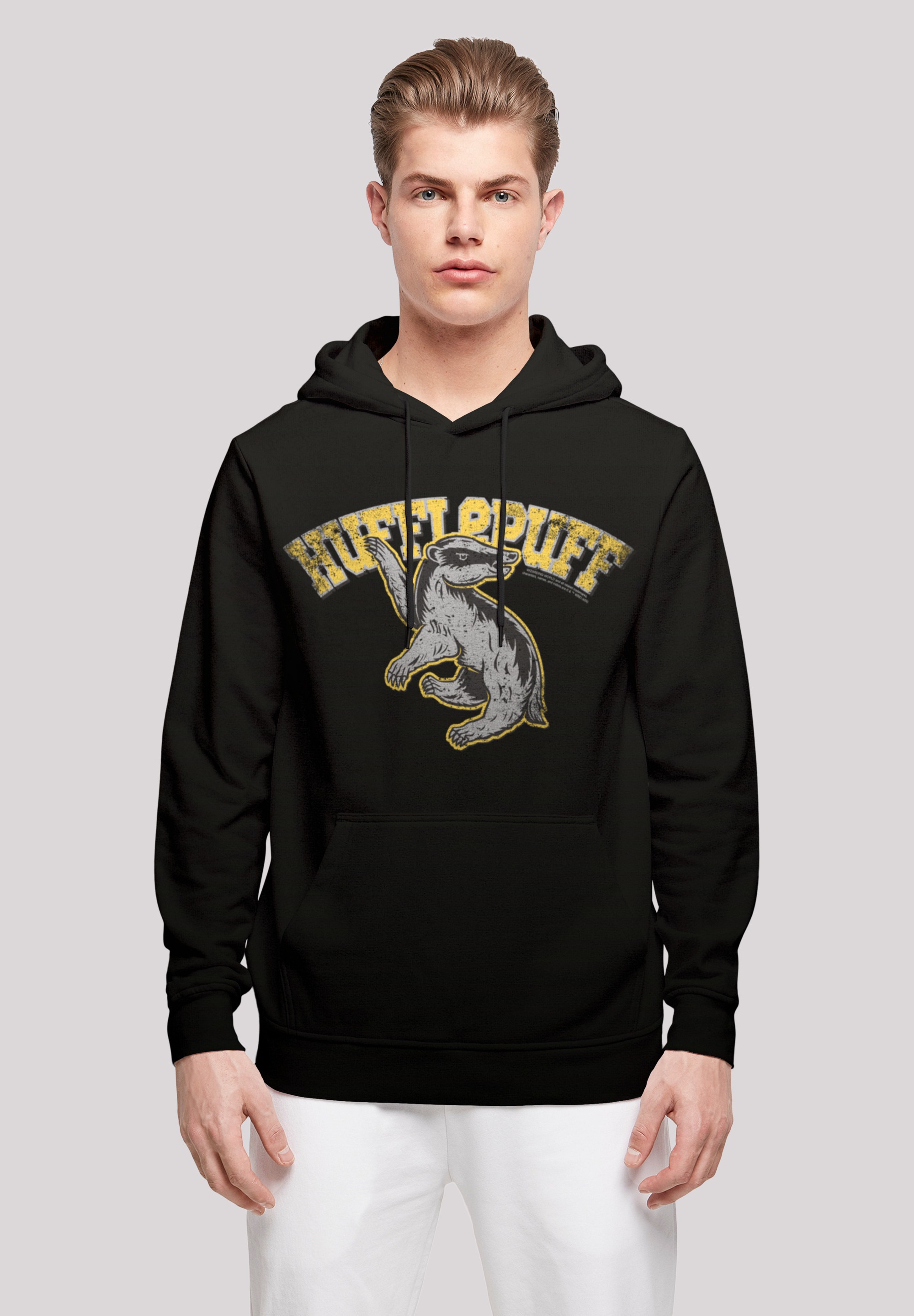 F4NT4STIC Kapuzenpullover »Harry Potter Hufflepuff Sport Emblem«, Print