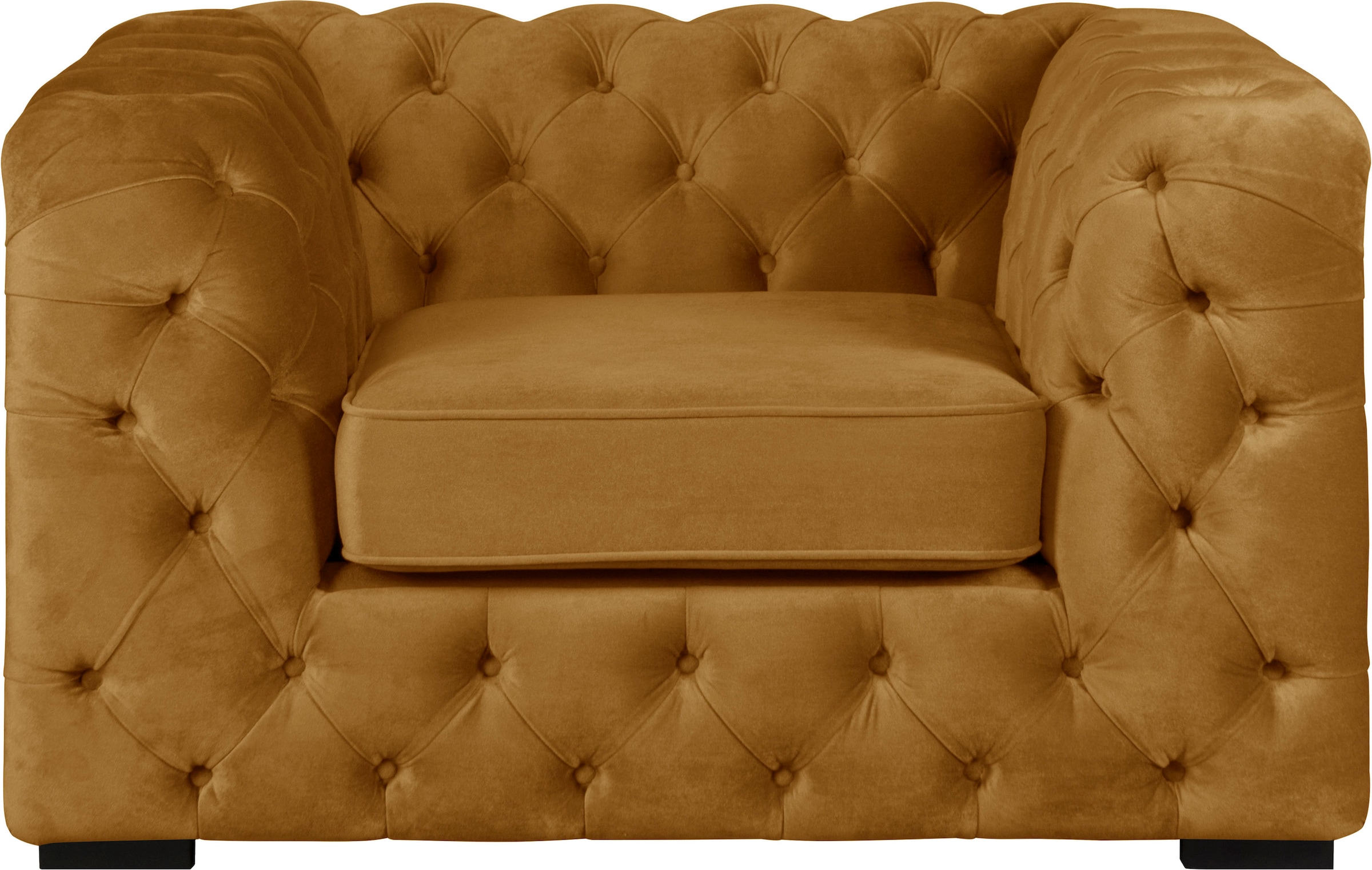 Guido Maria Kretschmer Home&Living Chesterfield-Sessel "Kalina Sessel", mit klassischer Chesterfield-Knopfheftung, sehr 