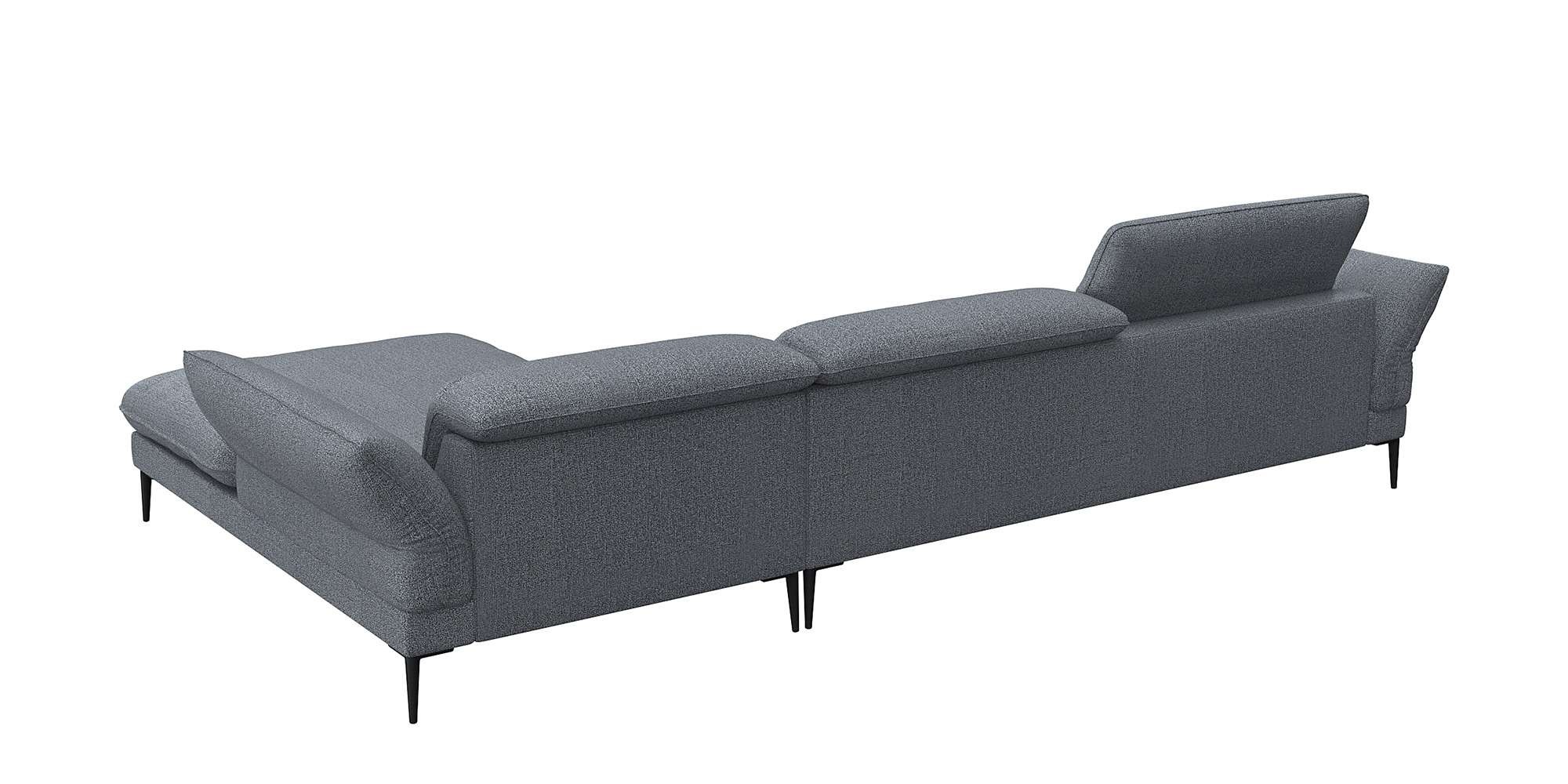 FLEXLUX Ecksofa »Salino, Funktionssofa mit Recamiere, Relaxsofa, Ecksofa«, Sofa mit Arm- und Kopfteil-Verstellungen, Kaltschaum & Stahl-Wellen