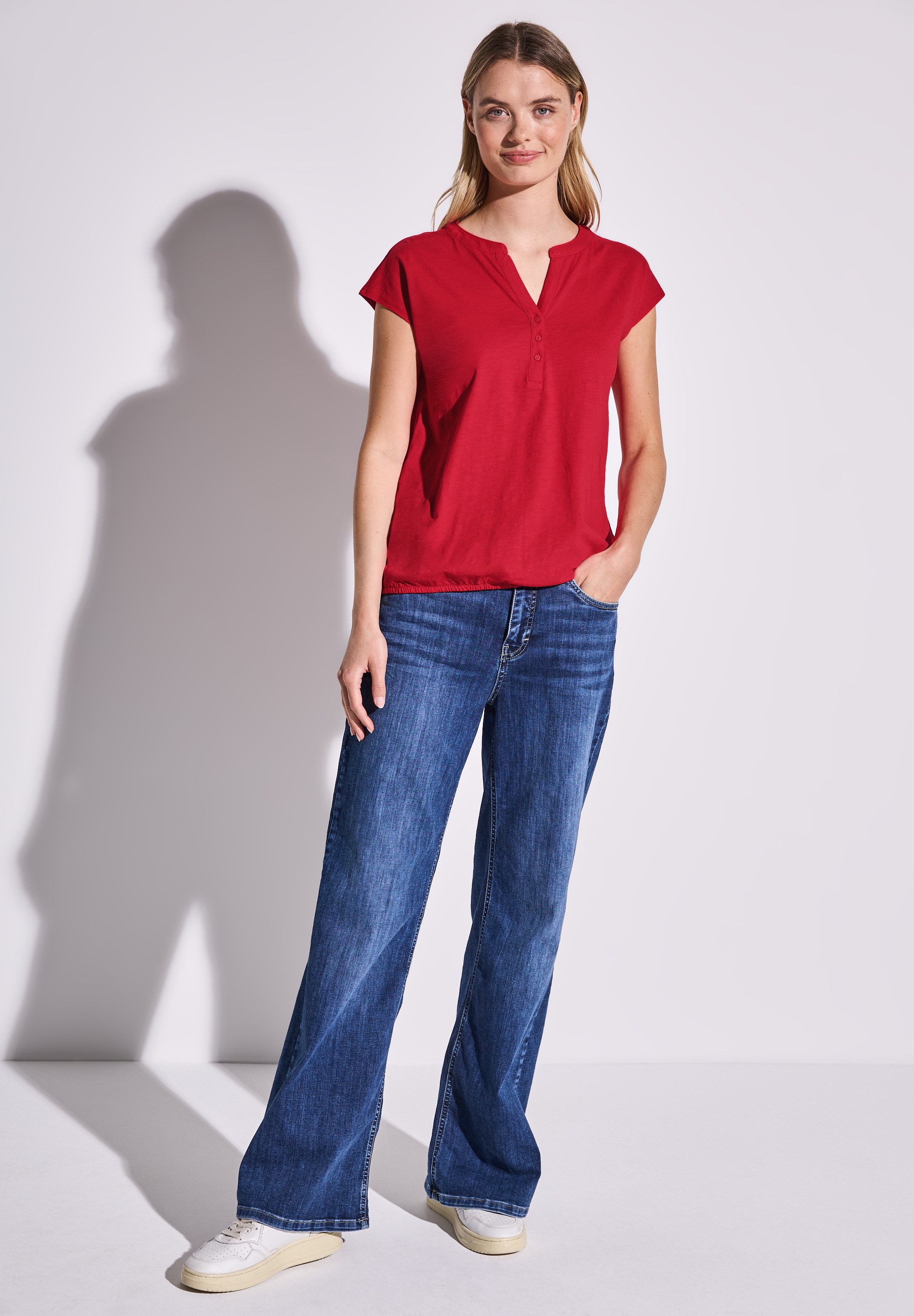 STREET ONE T-Shirt, aus reiner Baumwolle