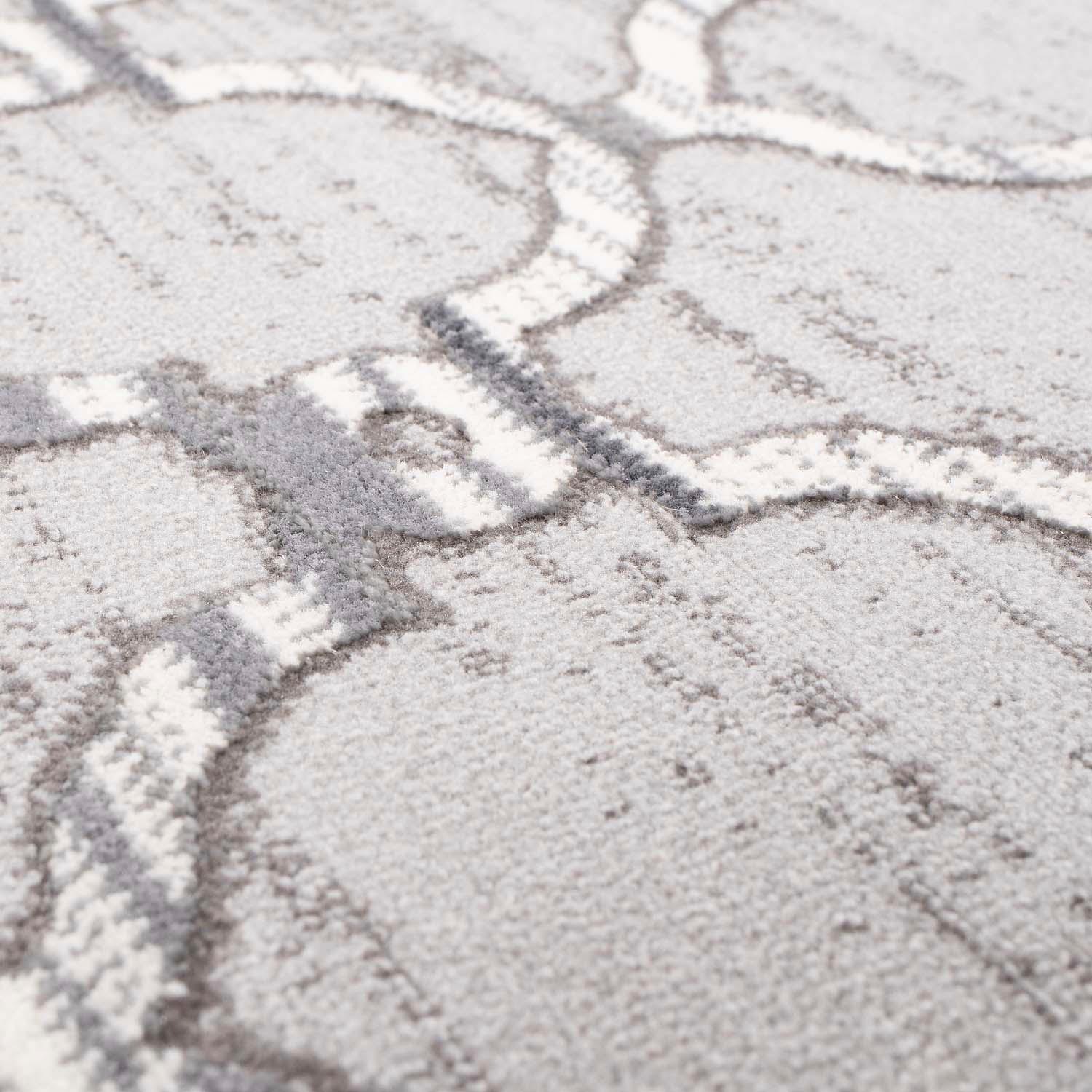 Carpet City Teppich »Platin 7885«, rechteckig, 11 mm Höhe, Kurzflor, Marokkanisch, Glänzend durch Polyester