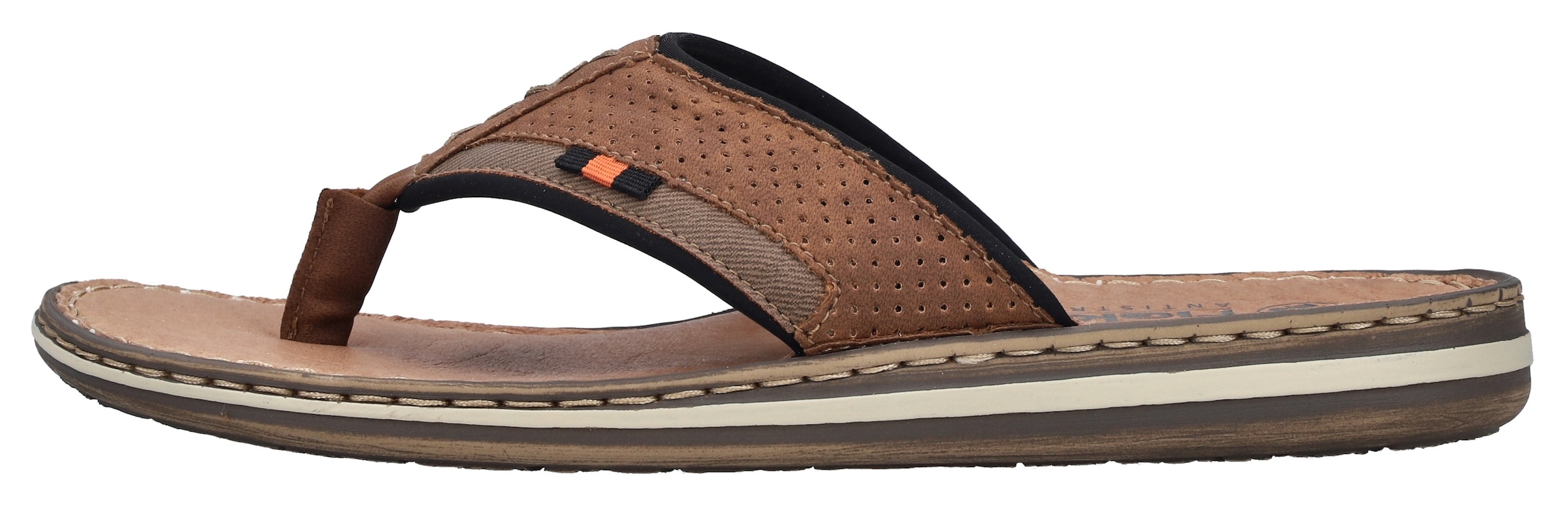Rieker Zehentrenner  Sommerschuh, Strandschuh mit weicher Leder-Innensohle