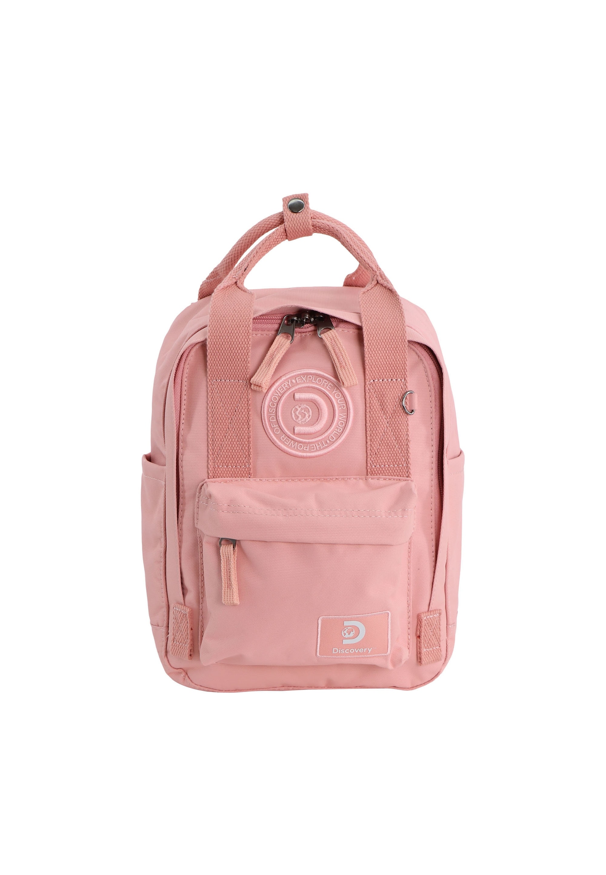 "Sportrucksack DISCOVERY ""Cave"", Gr. B/H/T: 20cm, rosa, Kunstfaser, Rucksäcke, aus rPet Polyester-Material"