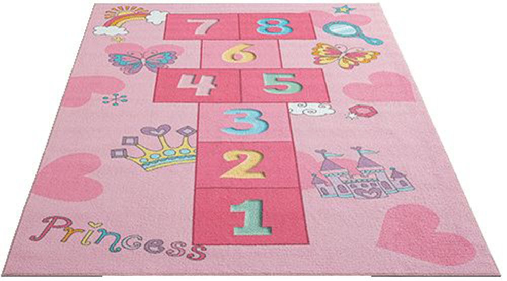 Thumbnail - the carpet Teppich "Happy Life" rechteckig 4 mm Höhe Life Kinderzimmer Teppich Spielteppich pflegeleicht