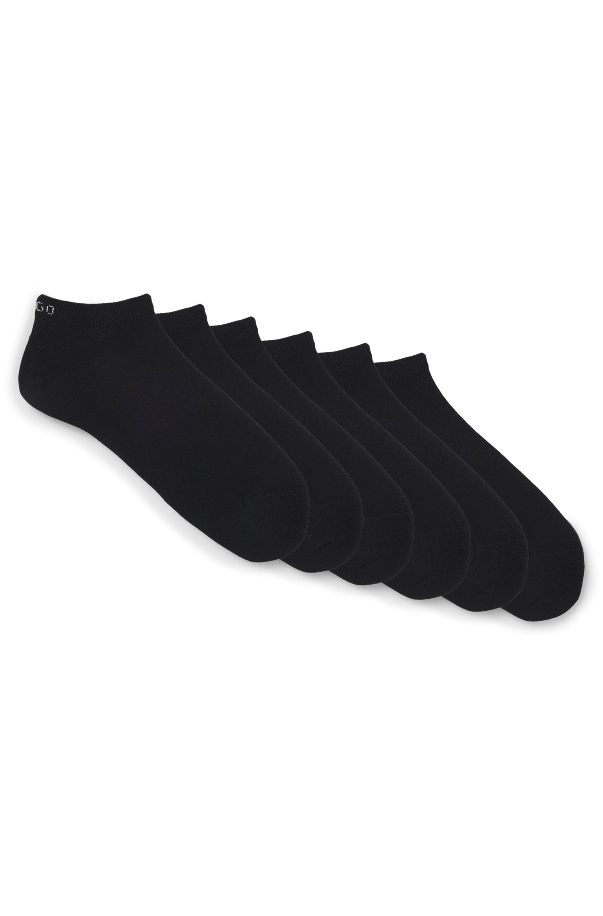 HUGO Underwear Sneakersocken »Socken 6P AS UNI CC W 10«, (6 Paar), mit Markenschriftzug am Bündchen