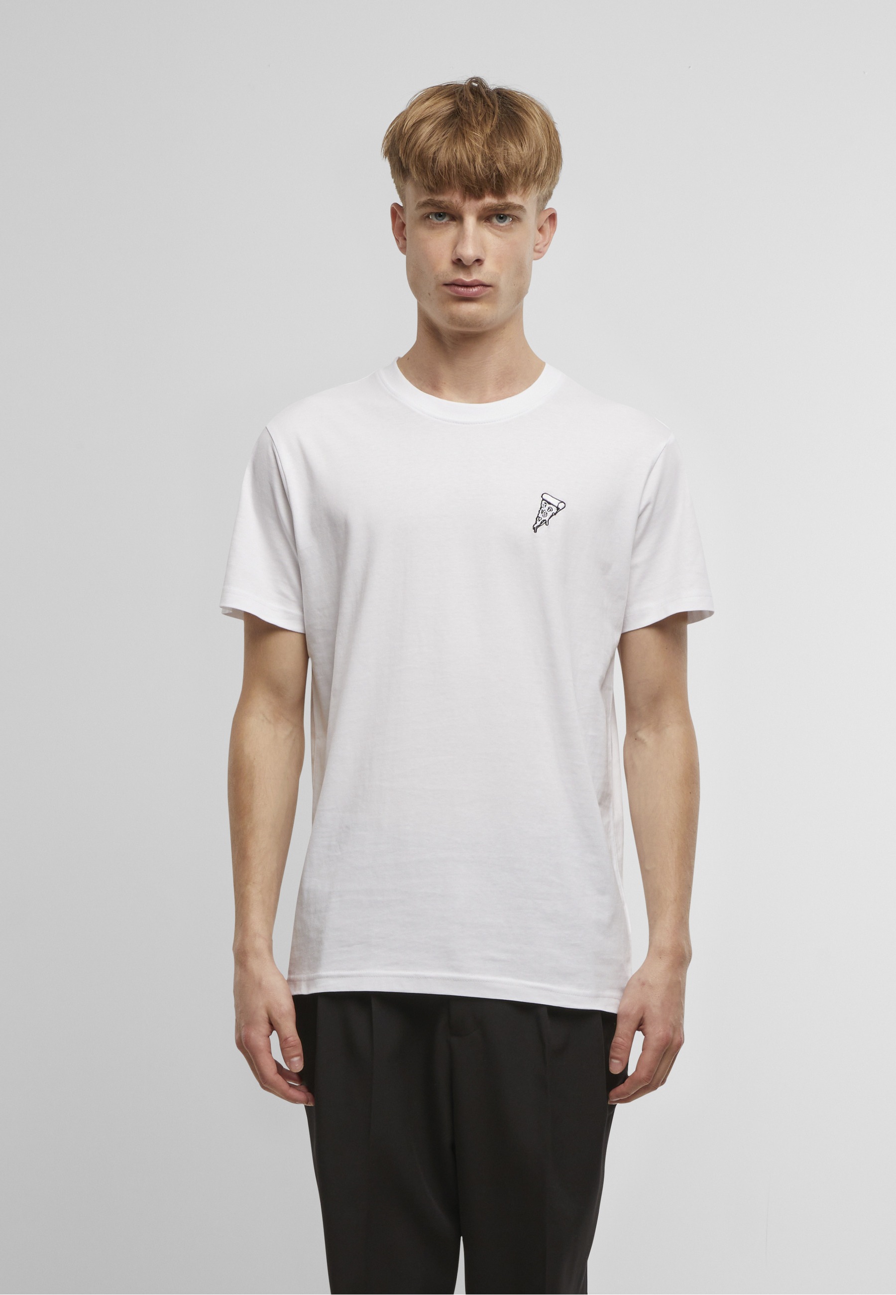 MisterTee T-Shirt »MisterTee Herren Pizza Tee EMB« 1 Stk.