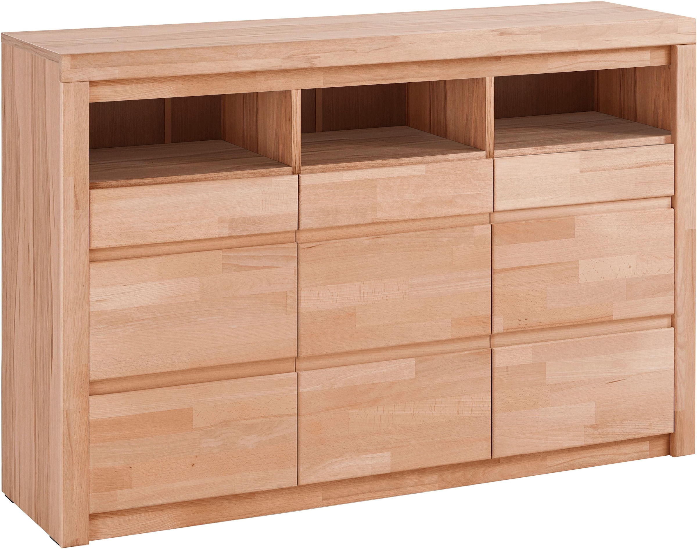 OTTO home Kommode "Silkeborg Fronten & Leisten aus Massivholz, Kospus aus M günstig online kaufen