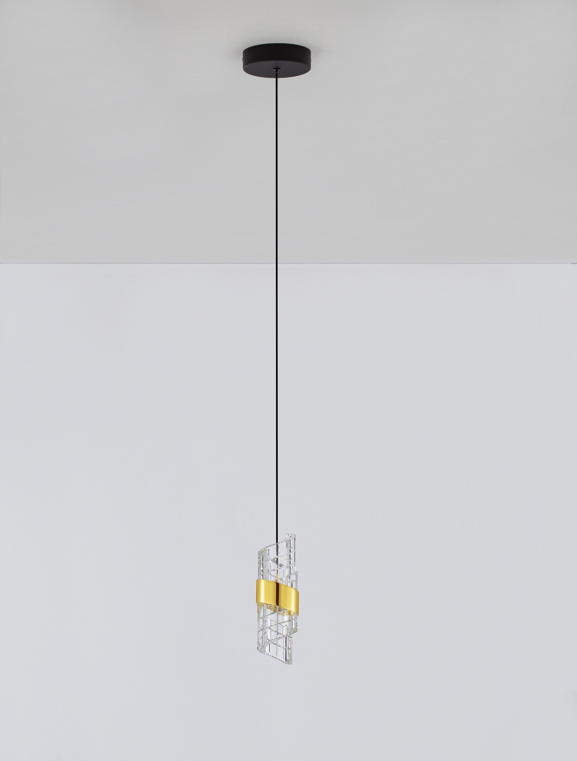 NOVA LUCE Pendelleuchte "SENECA", schwarz, gold, 1, Ø 6,5cm H: 150cm, 1 Stk., Leuchten, Pendelleuchte 2