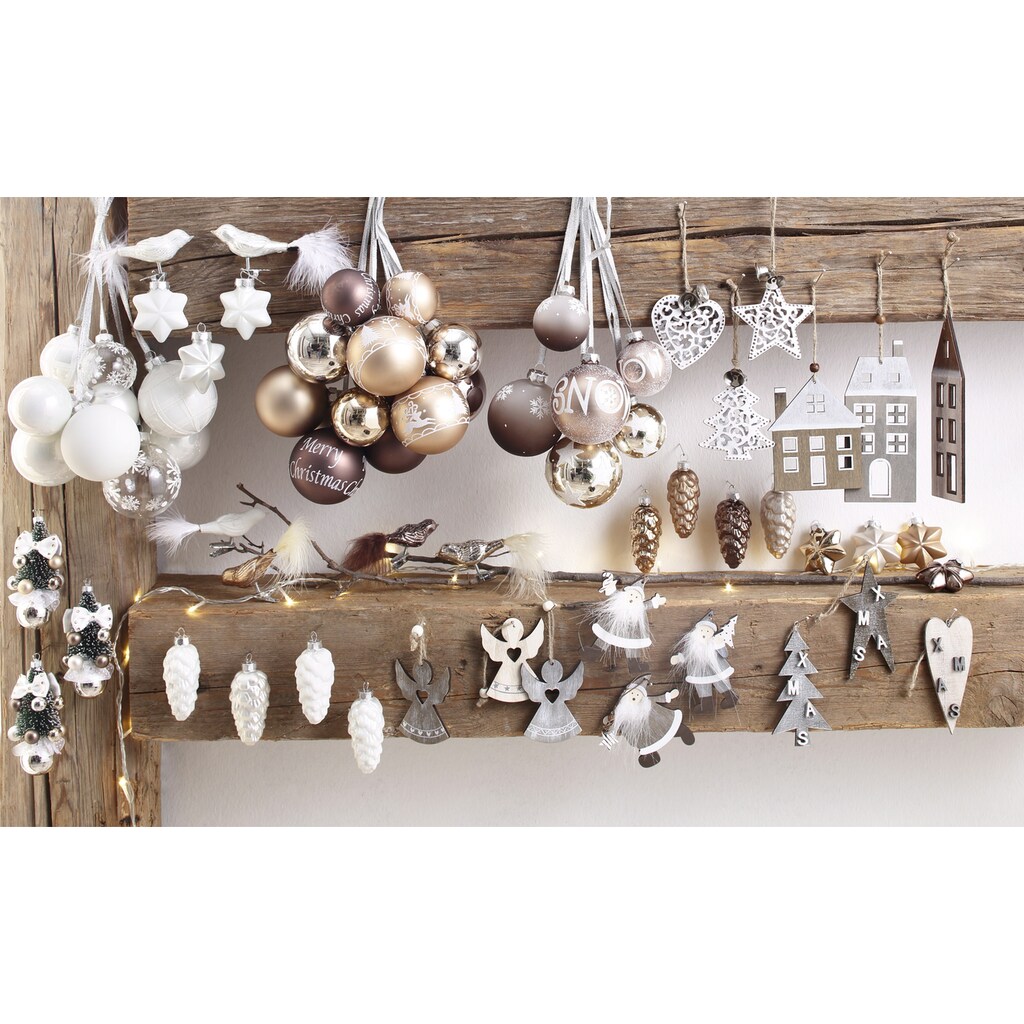 MAGIC by Inge Christbaumschmuck »Magic - Just White«, (Set, 8 tlg.)