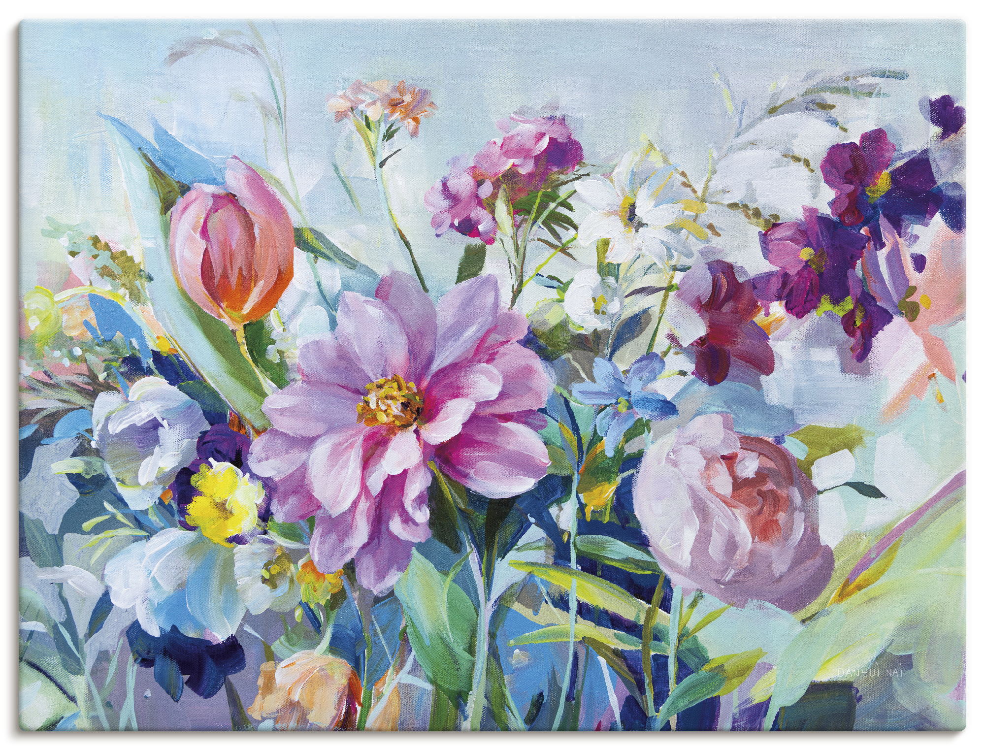 Artland Wandbild "High Summer Garden I" Blumenbilder 1 Stk. tlg. als Alubild, Leinwandbild, Poster, Wandaufkleber in verschied. Größen